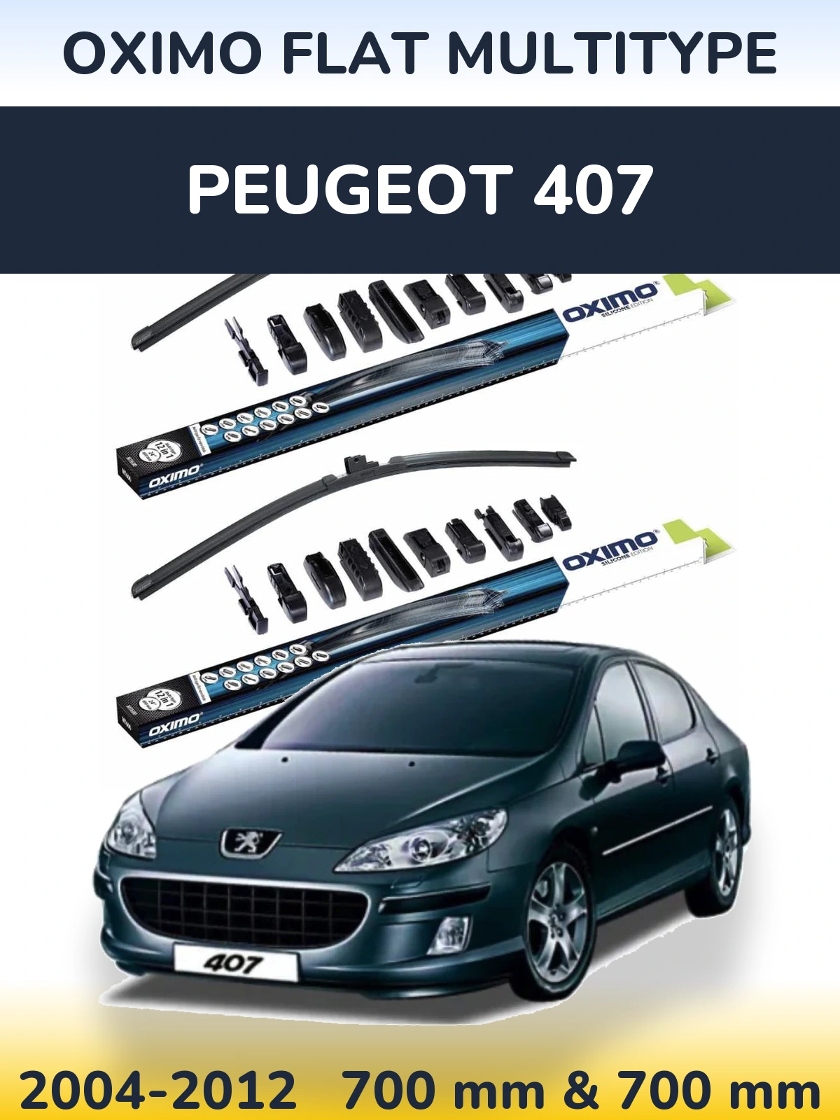 Torkarblad Oximo Flat MultiType för Peugeot 407