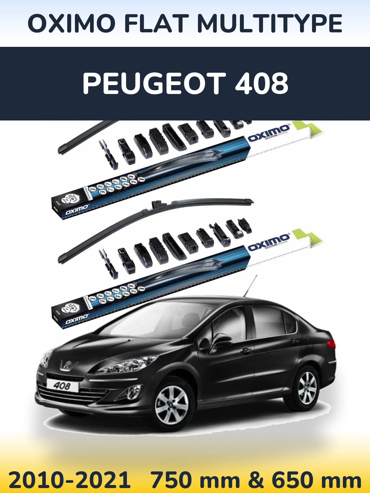 Torkarblad Oximo Flat MultiType för Peugeot 408