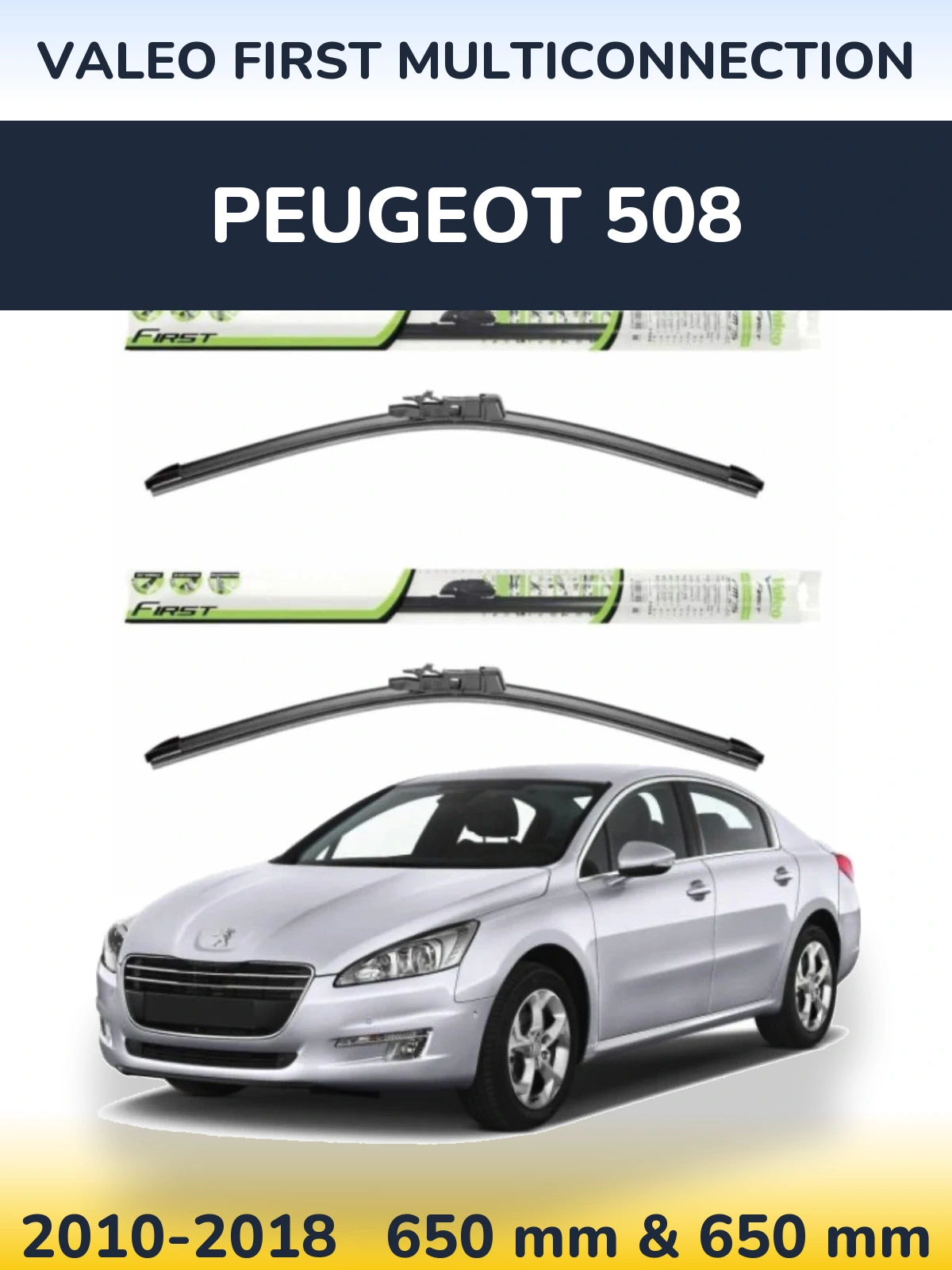 Torkarblad Valeo First MultiConnection för Peugeot 508