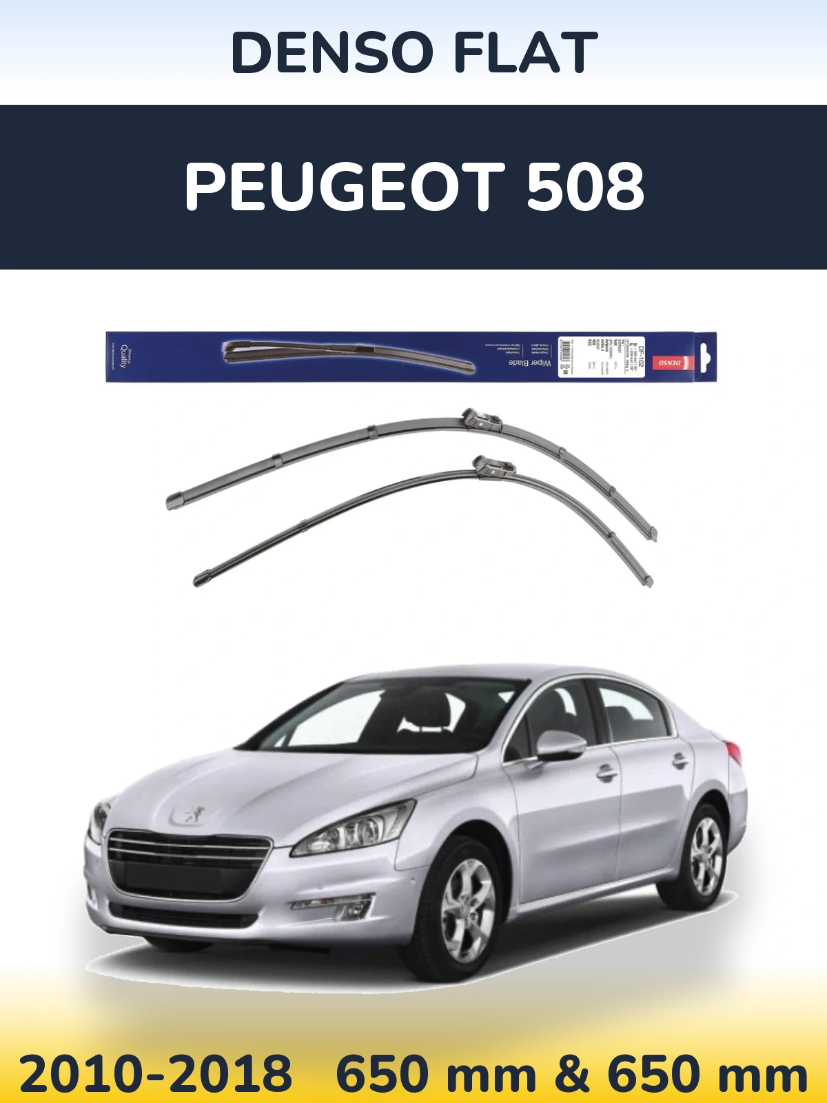 Torkarblad Denso Flat för Peugeot 508