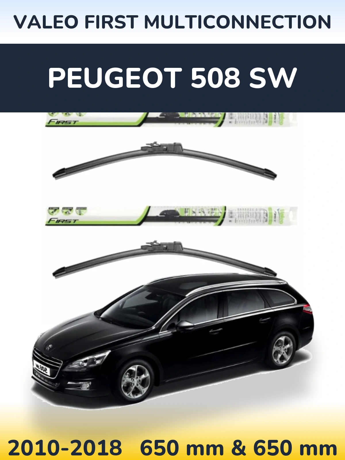 Torkarblad Valeo First MultiConnection för Peugeot 508 SW