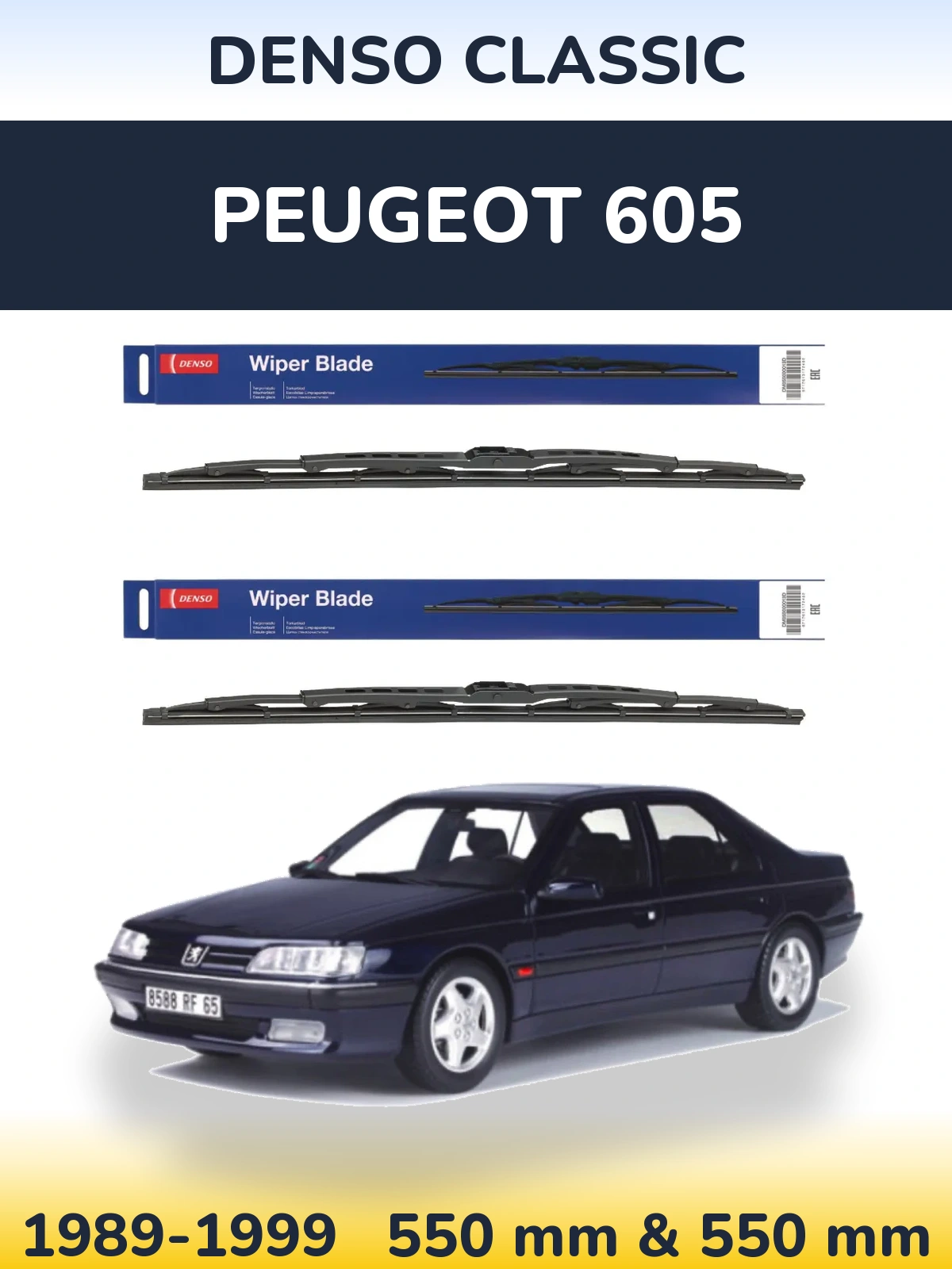 Torkarblad Denso Classic för Peugeot 605