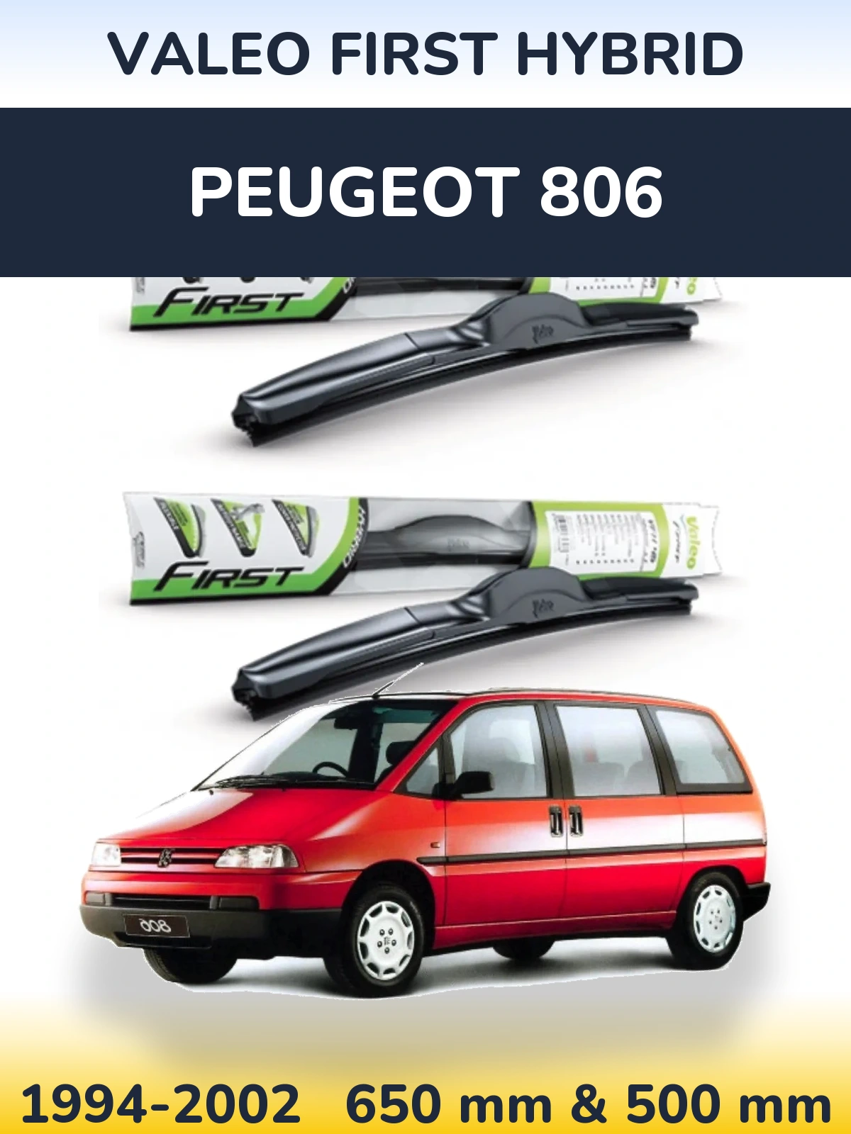 Torkarblad Valeo First Hybrid för Peugeot 806
