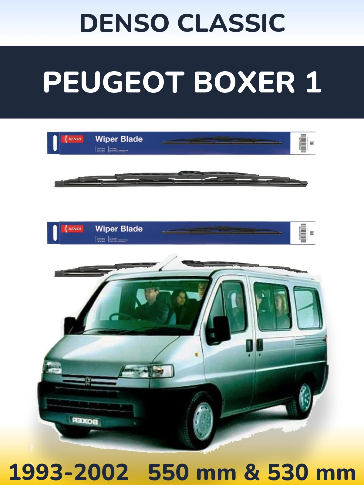 Torkarblad Denso Classic för Peugeot Boxer 1