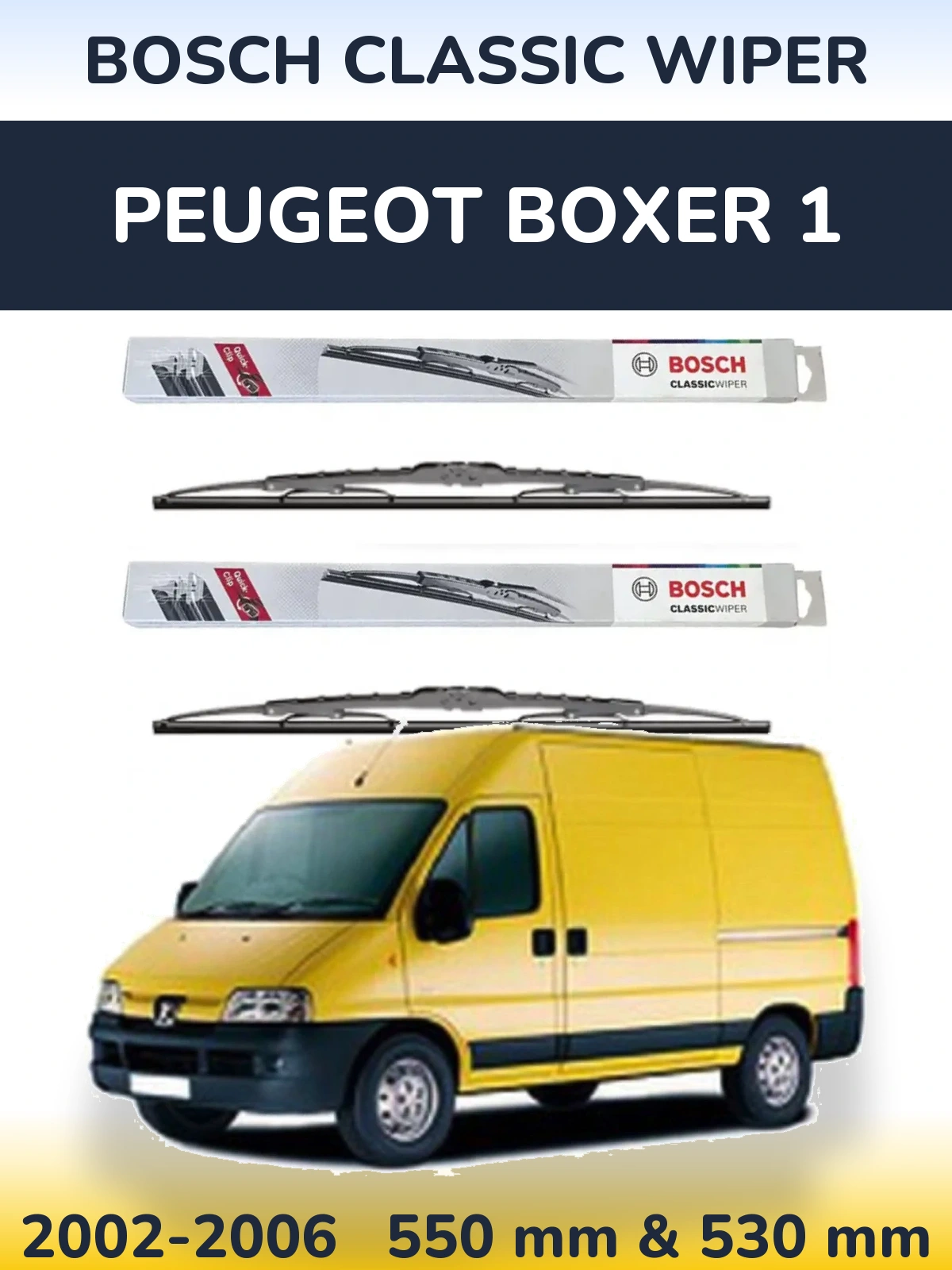 Torkarblad BOSCH Classic Wiper för Peugeot Boxer 1