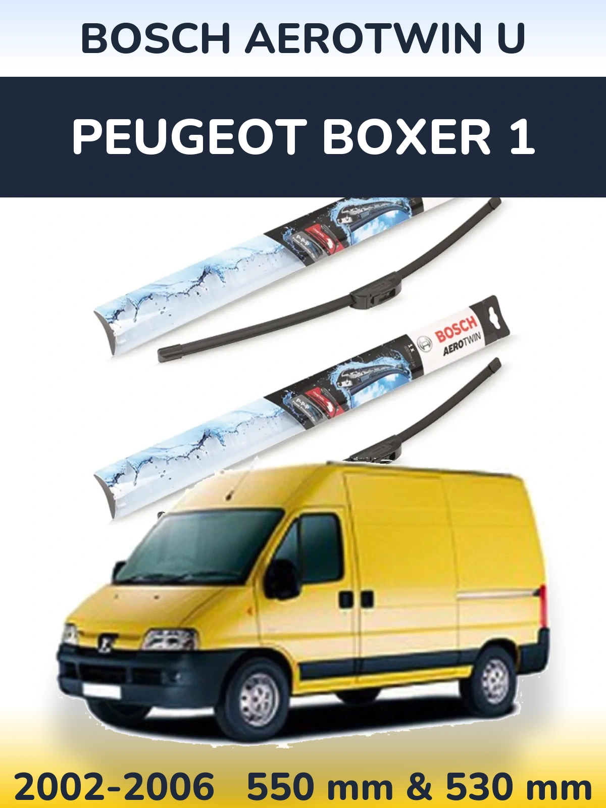 Torkarblad BOSCH AeroTwin U för Peugeot Boxer 1