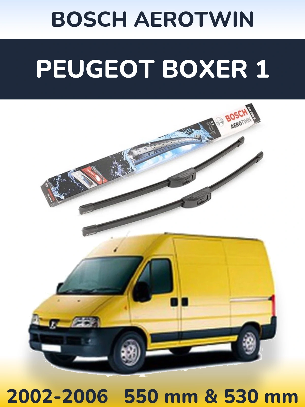 Torkarblad BOSCH AeroTwin för Peugeot Boxer 1