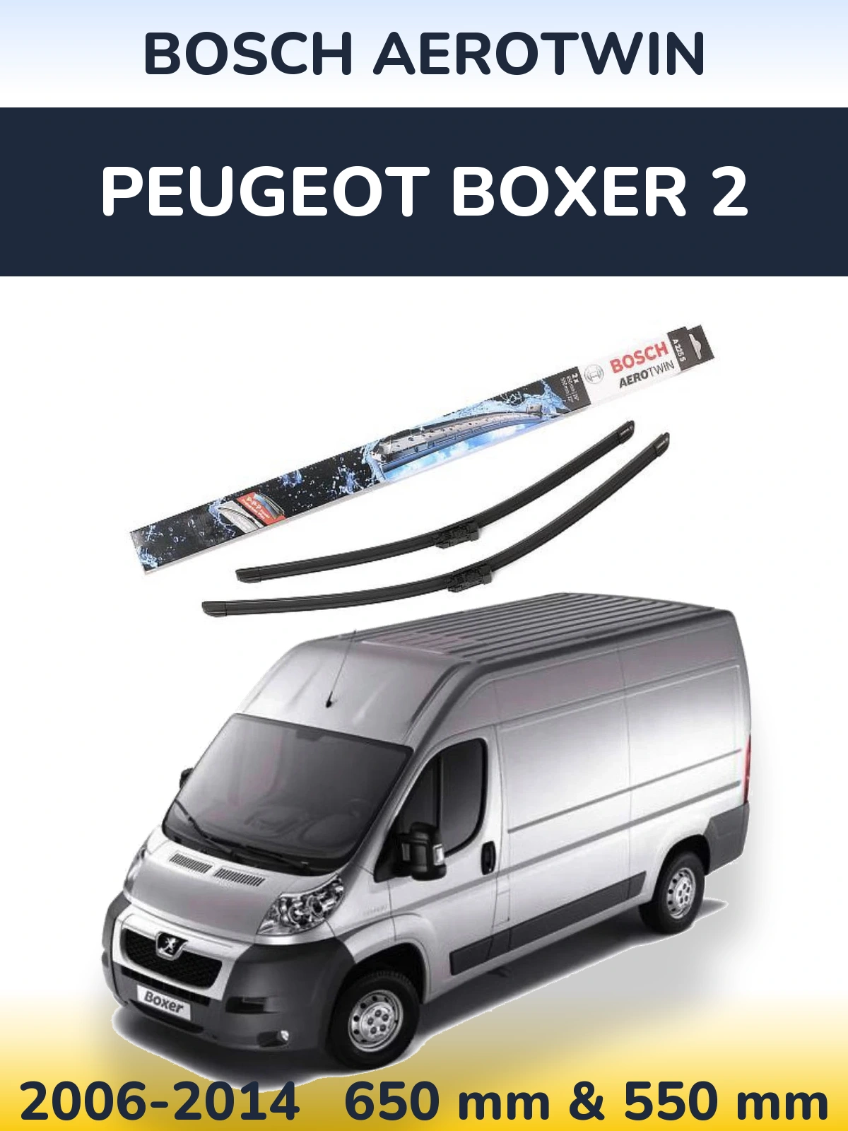 Torkarblad BOSCH AeroTwin för Peugeot Boxer 2