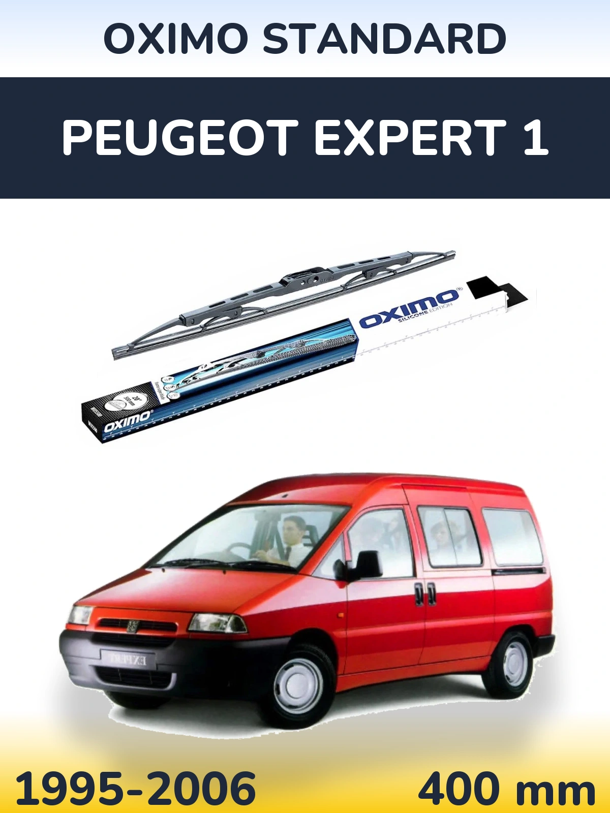 Torkarblad Oximo Standard för Peugeot Expert 1
