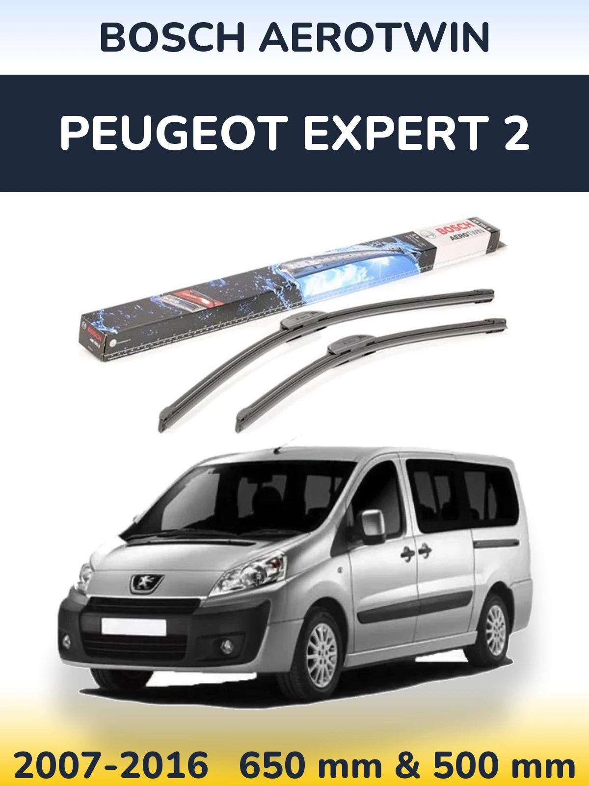 Torkarblad BOSCH AeroTwin för Peugeot Expert 2