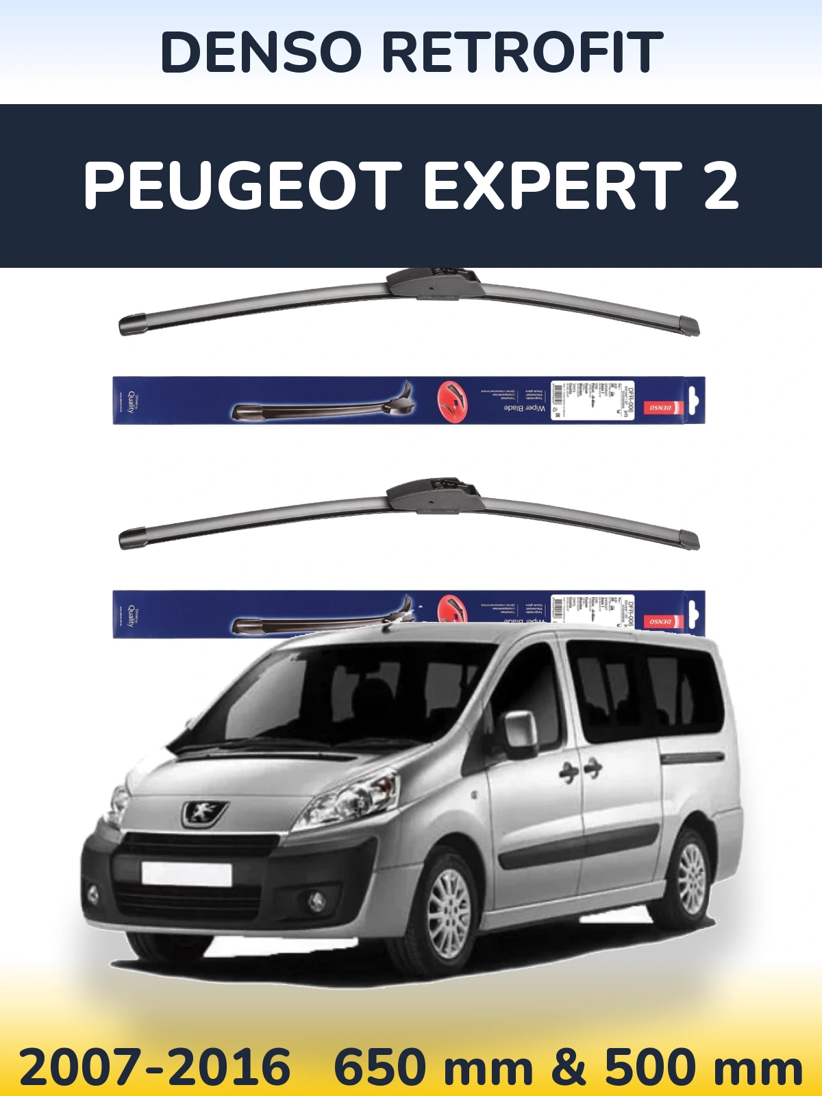 Torkarblad Denso Retrofit för Peugeot Expert 2