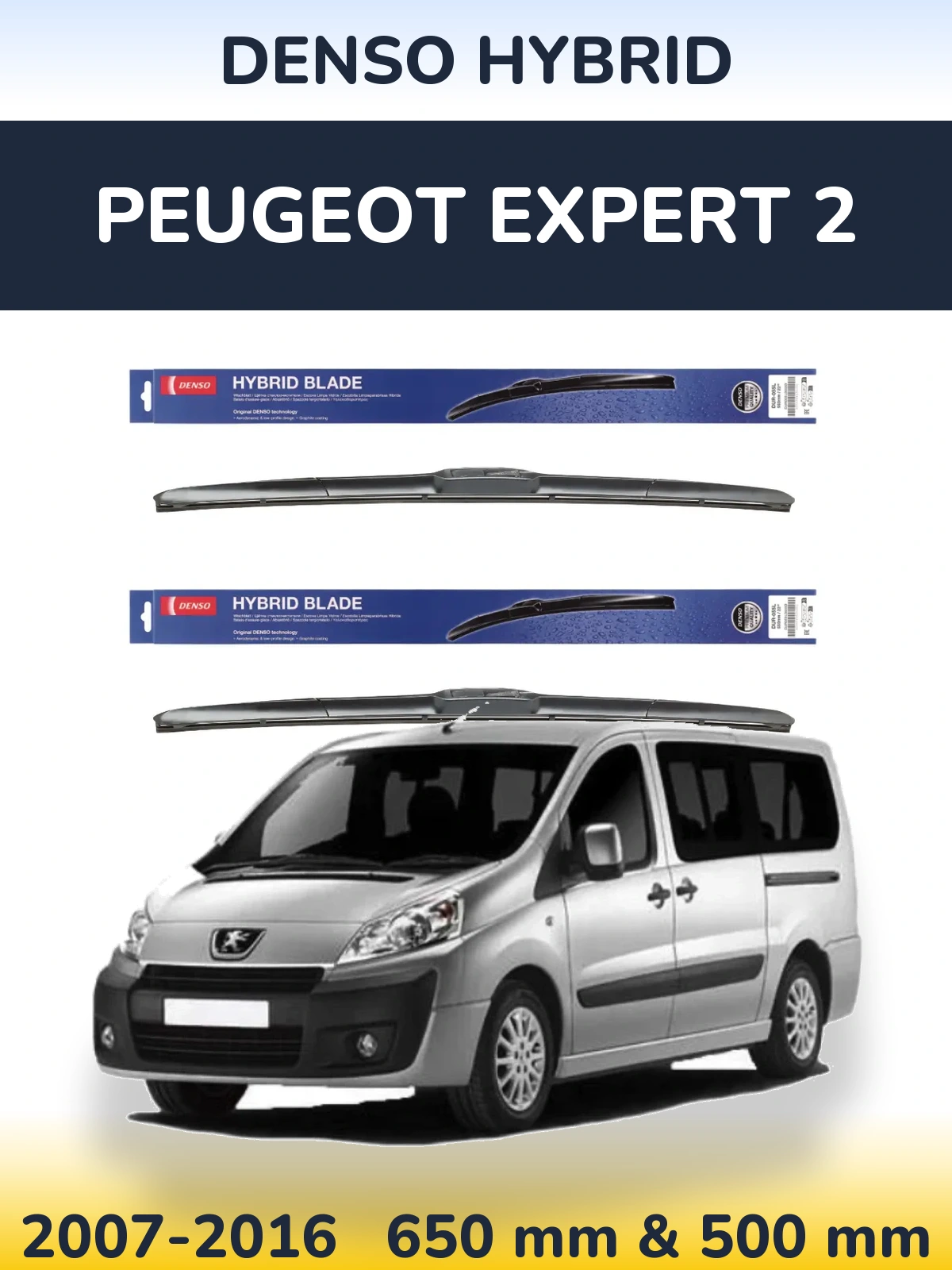 Torkarblad Denso Hybrid för Peugeot Expert 2