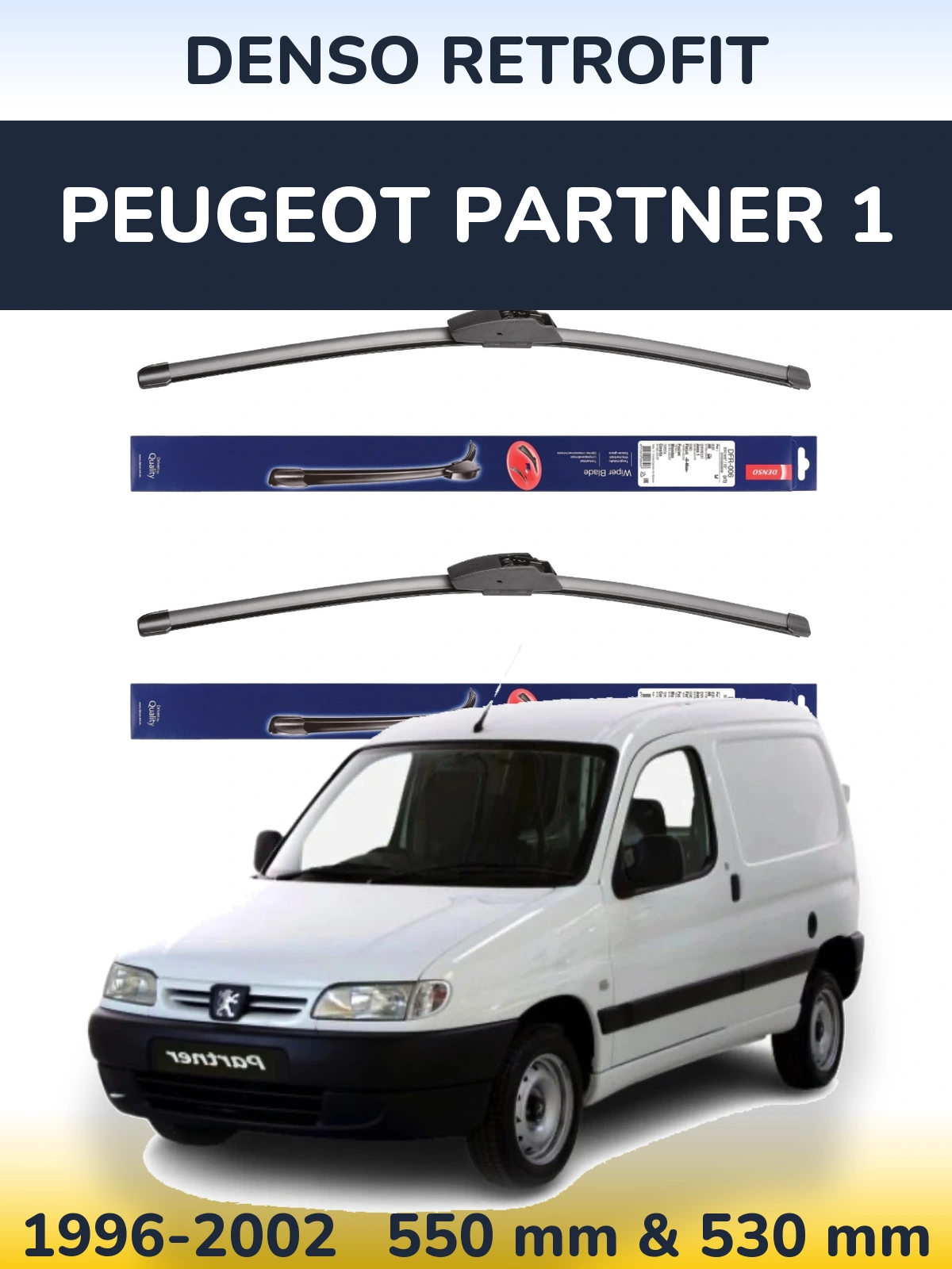 Torkarblad Denso Retrofit för Peugeot Partner 1