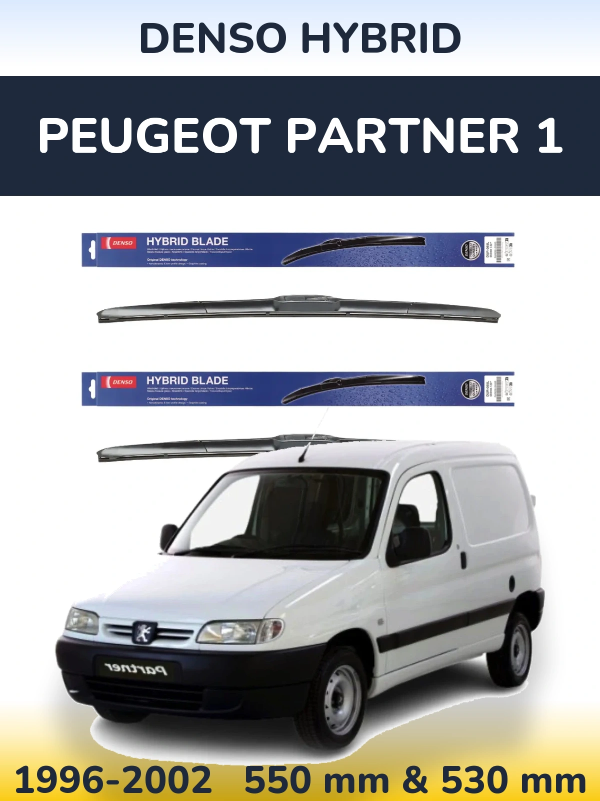 Torkarblad Denso Hybrid för Peugeot Partner 1