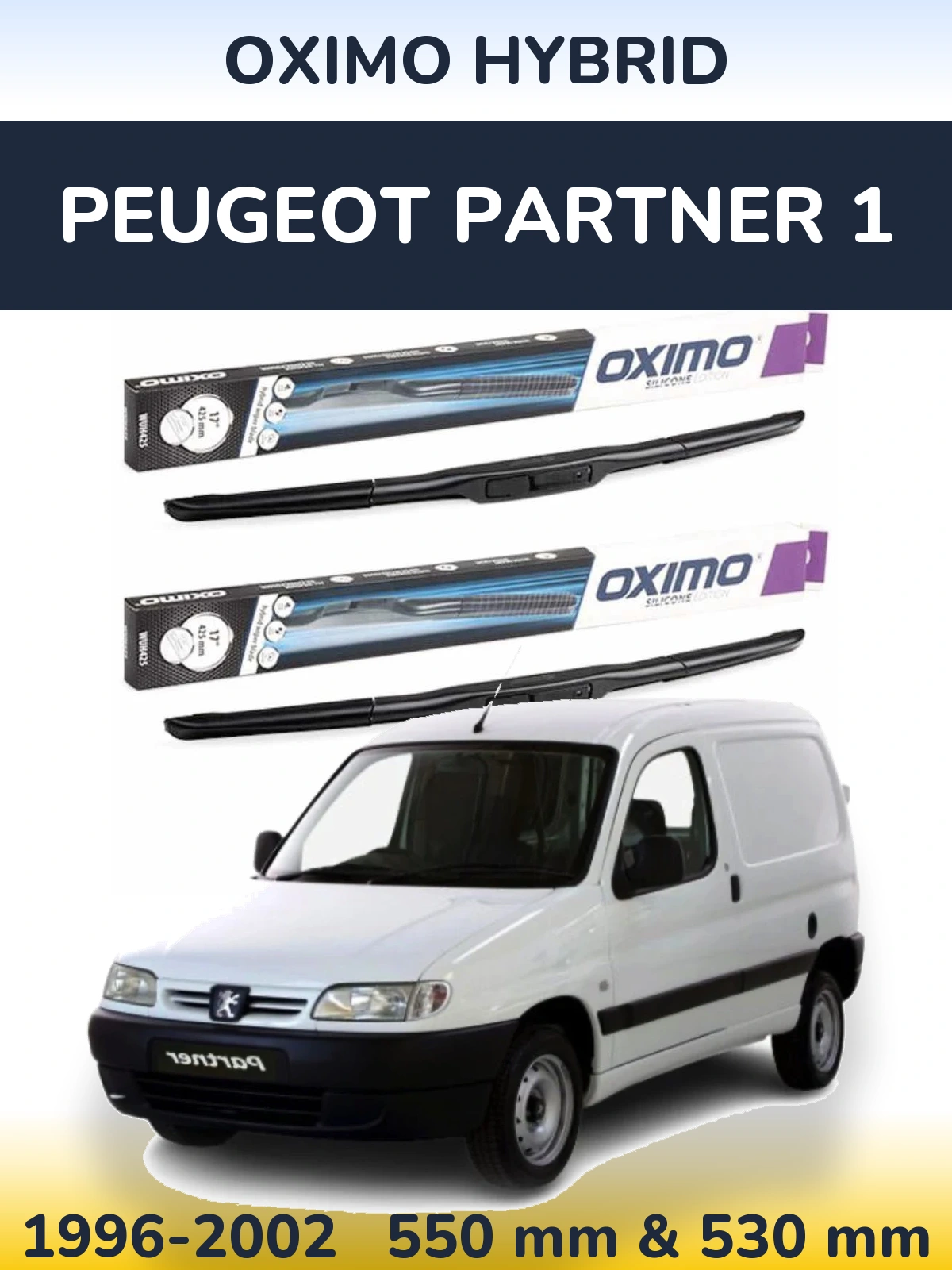Torkarblad Oximo Hybrid för Peugeot Partner 1