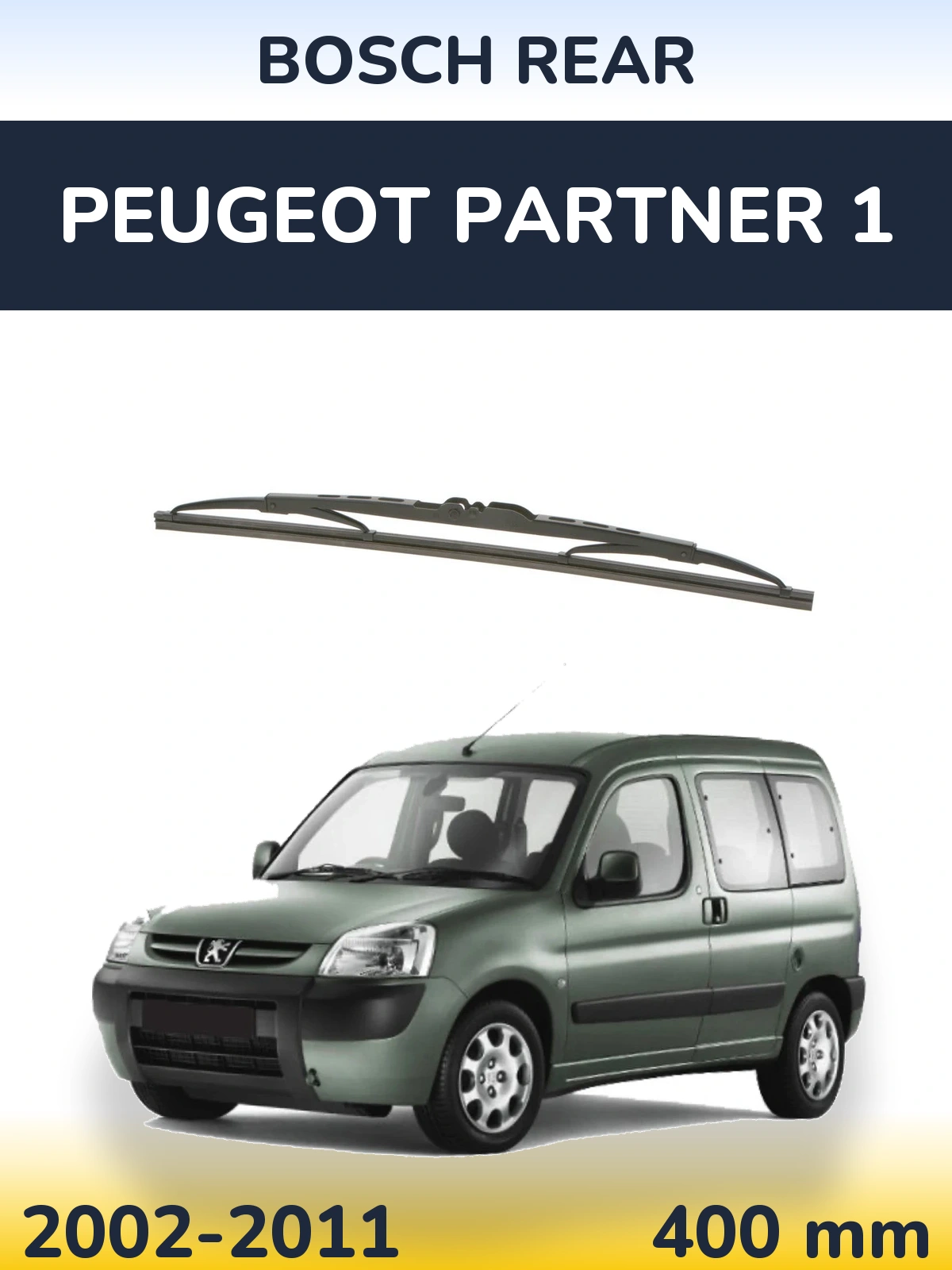 Torkarblad BOSCH Rear för Peugeot Partner 1