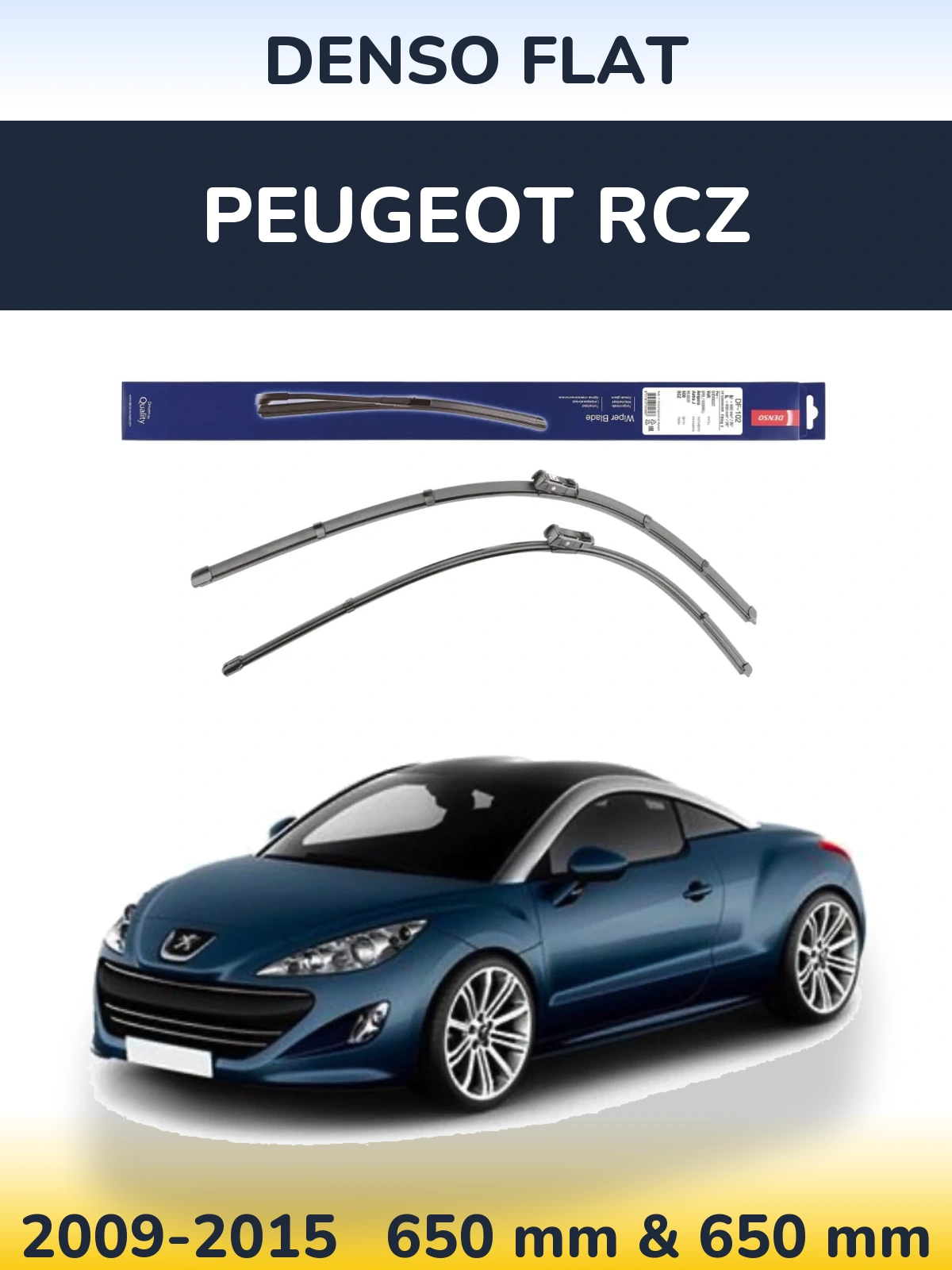 Torkarblad Denso Flat för Peugeot RCZ