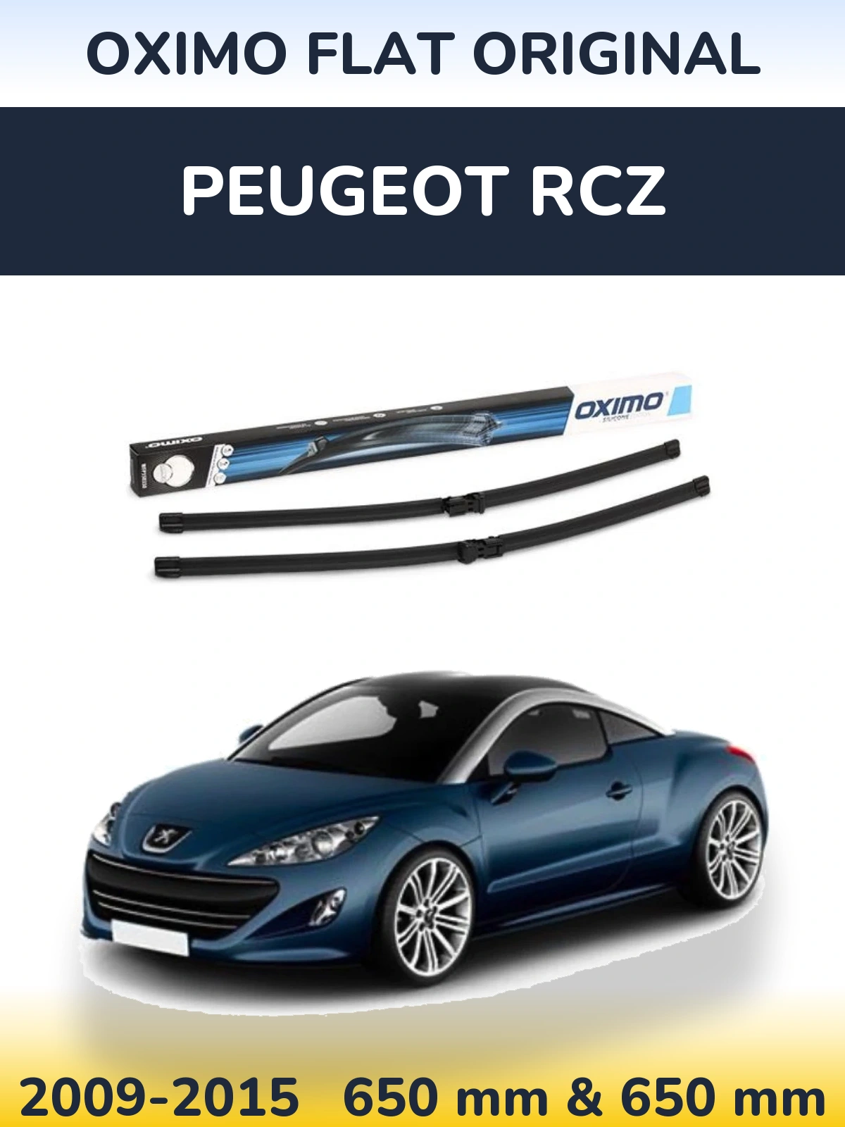 Torkarblad Oximo Flat Original för Peugeot RCZ