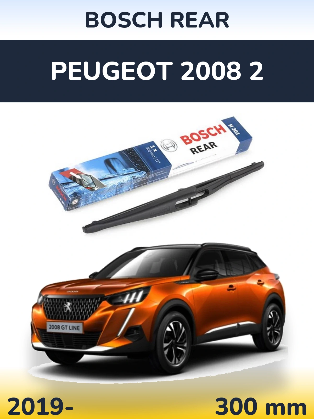 Torkarblad BOSCH Rear för Peugeot 2008 2