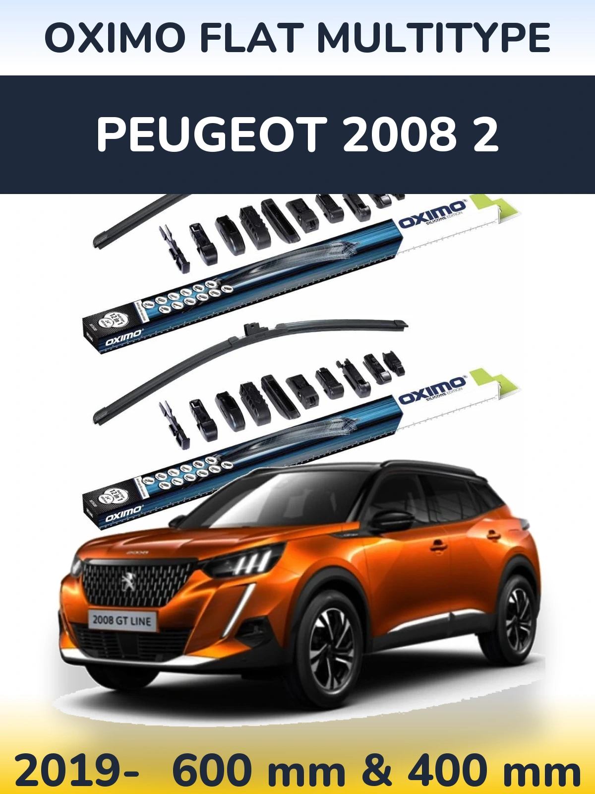 Torkarblad Oximo Flat MultiType för Peugeot 2008 2