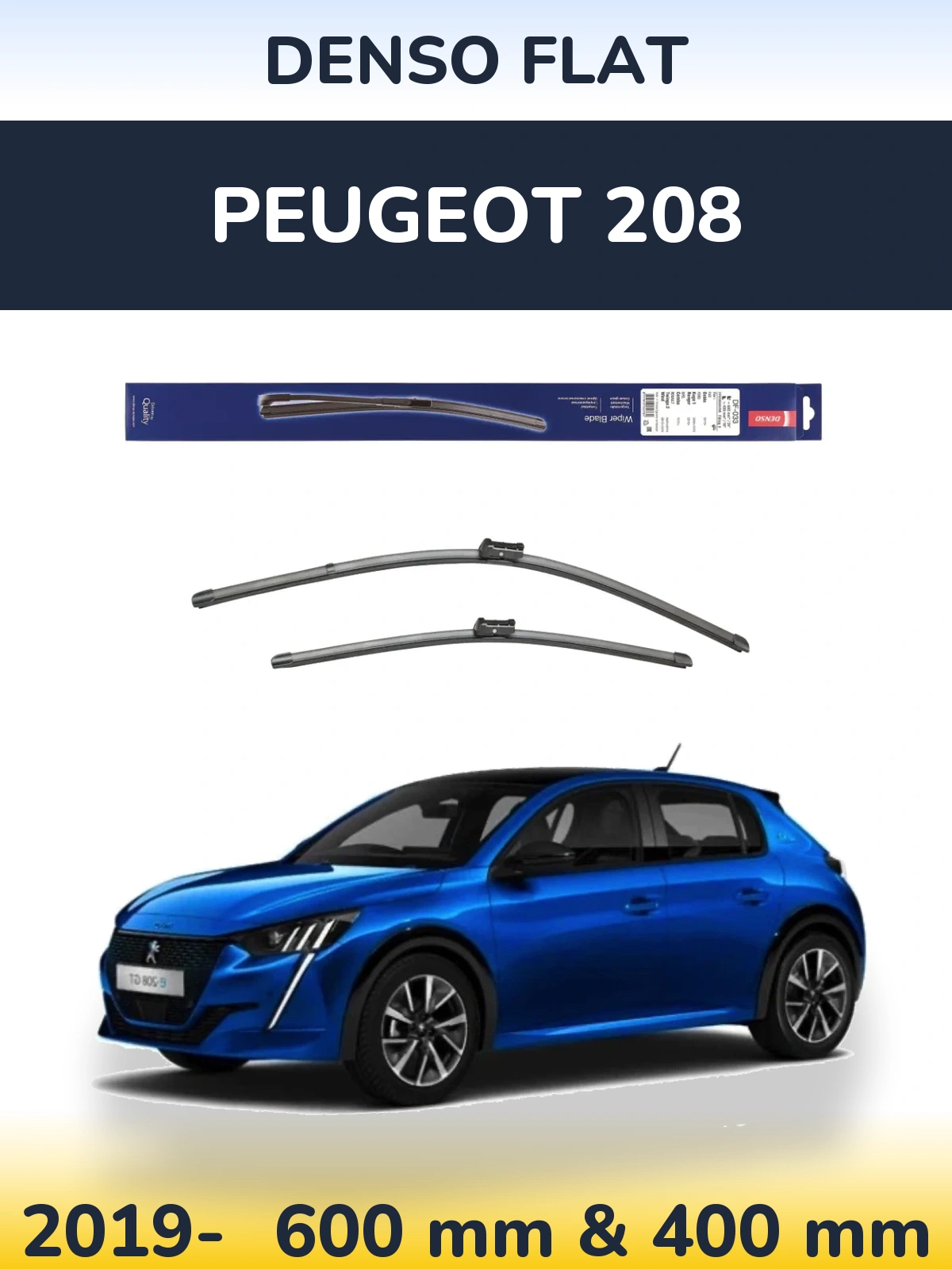 Torkarblad Denso Flat för Peugeot 208