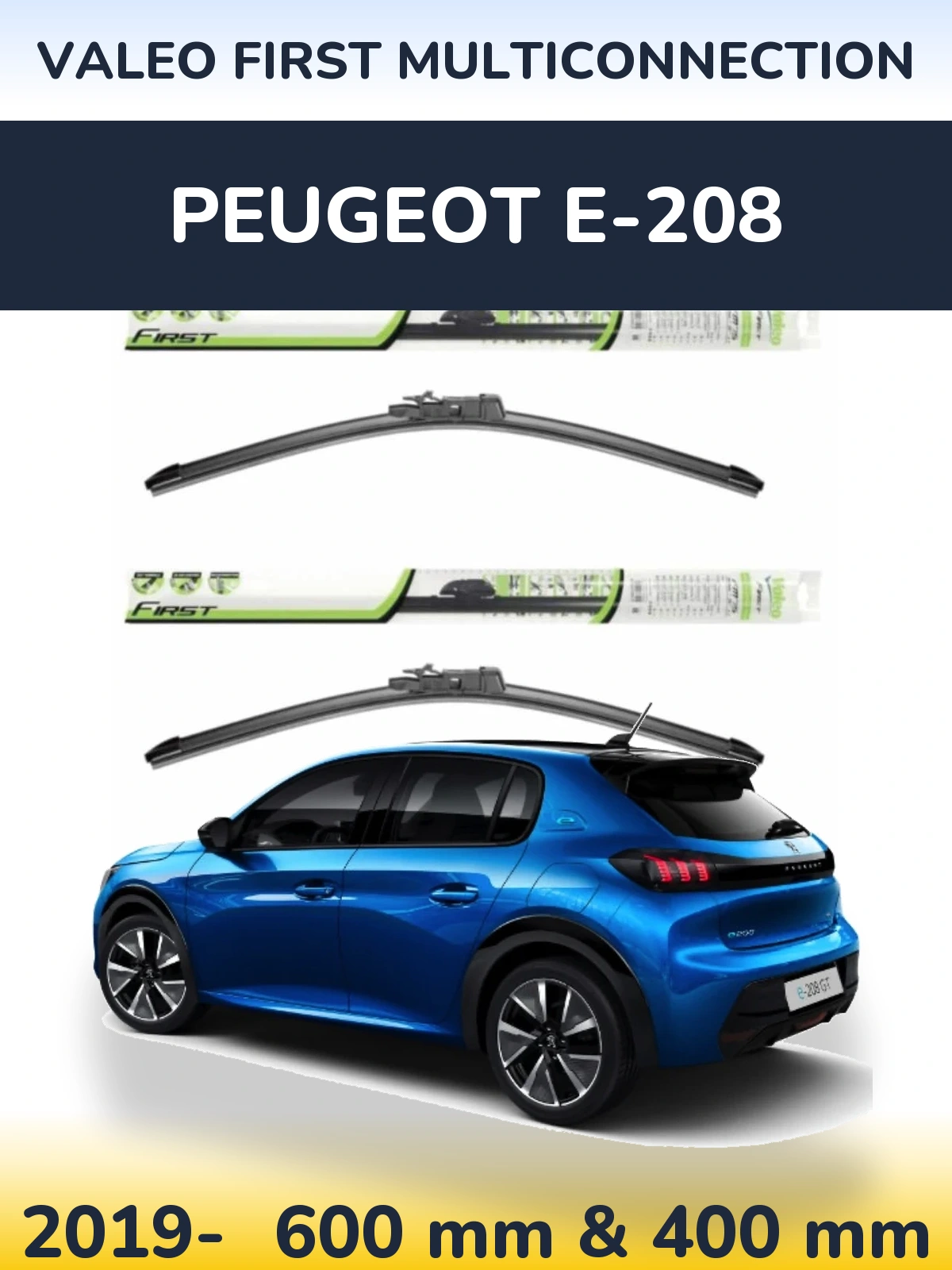 Torkarblad Valeo First MultiConnection för Peugeot e-208