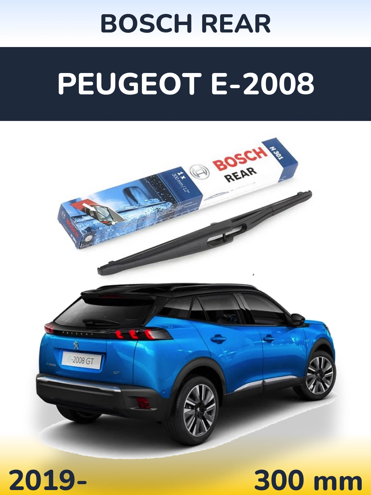 Torkarblad BOSCH Rear för Peugeot e-2008