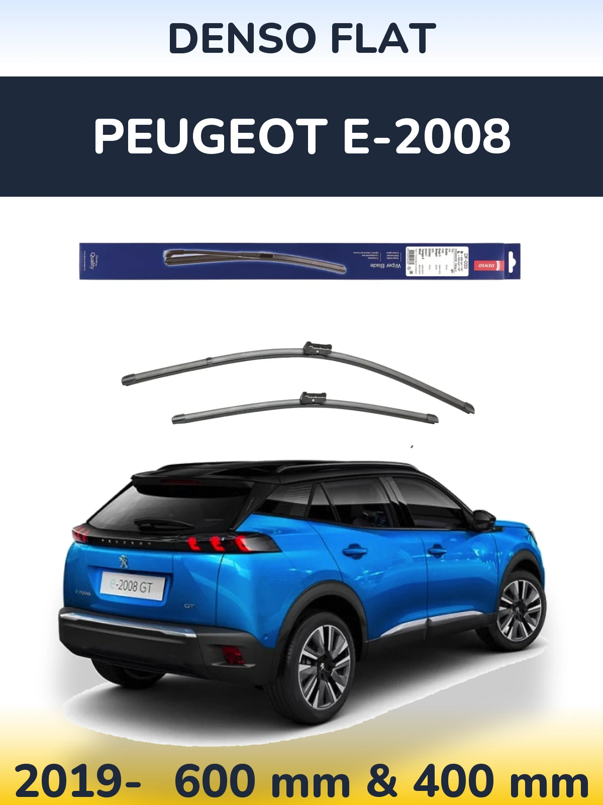 Torkarblad Denso Flat för Peugeot e-2008