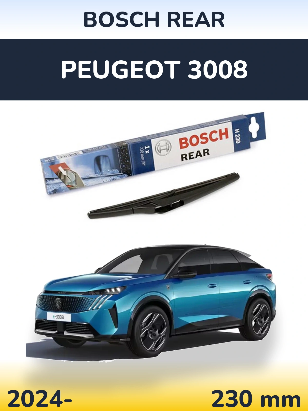 Torkarblad BOSCH Rear för Peugeot 3008