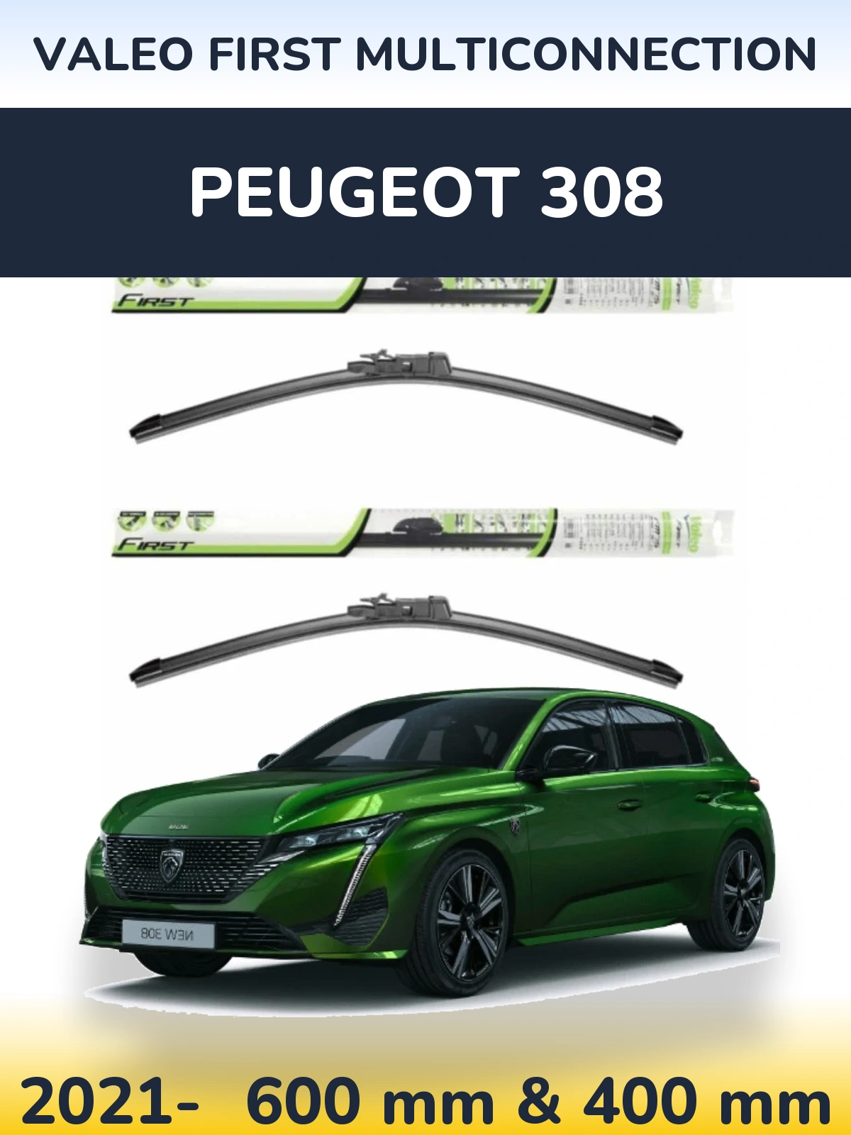 Torkarblad Valeo First MultiConnection för Peugeot 308