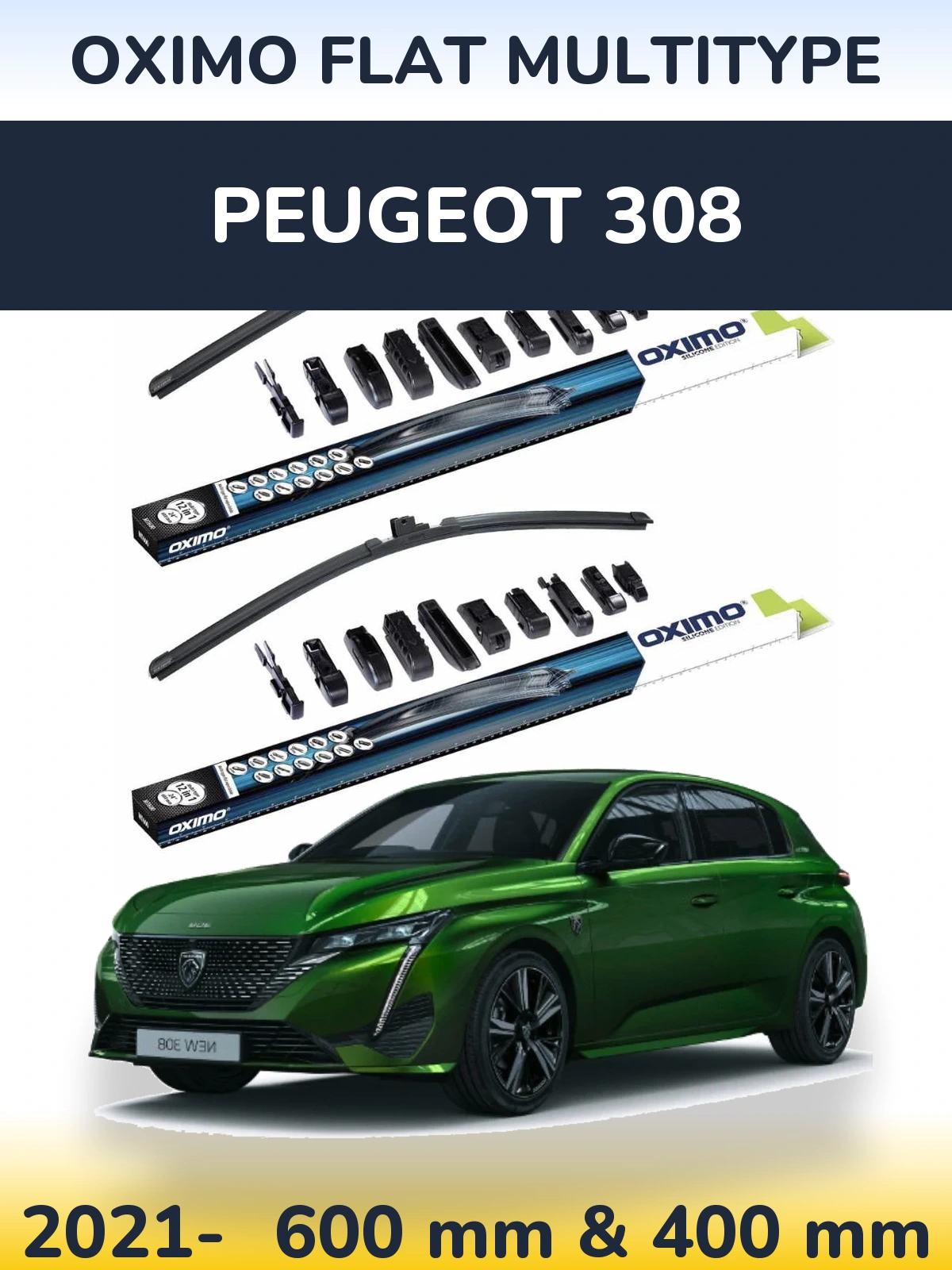 Torkarblad Oximo Flat MultiType för Peugeot 308