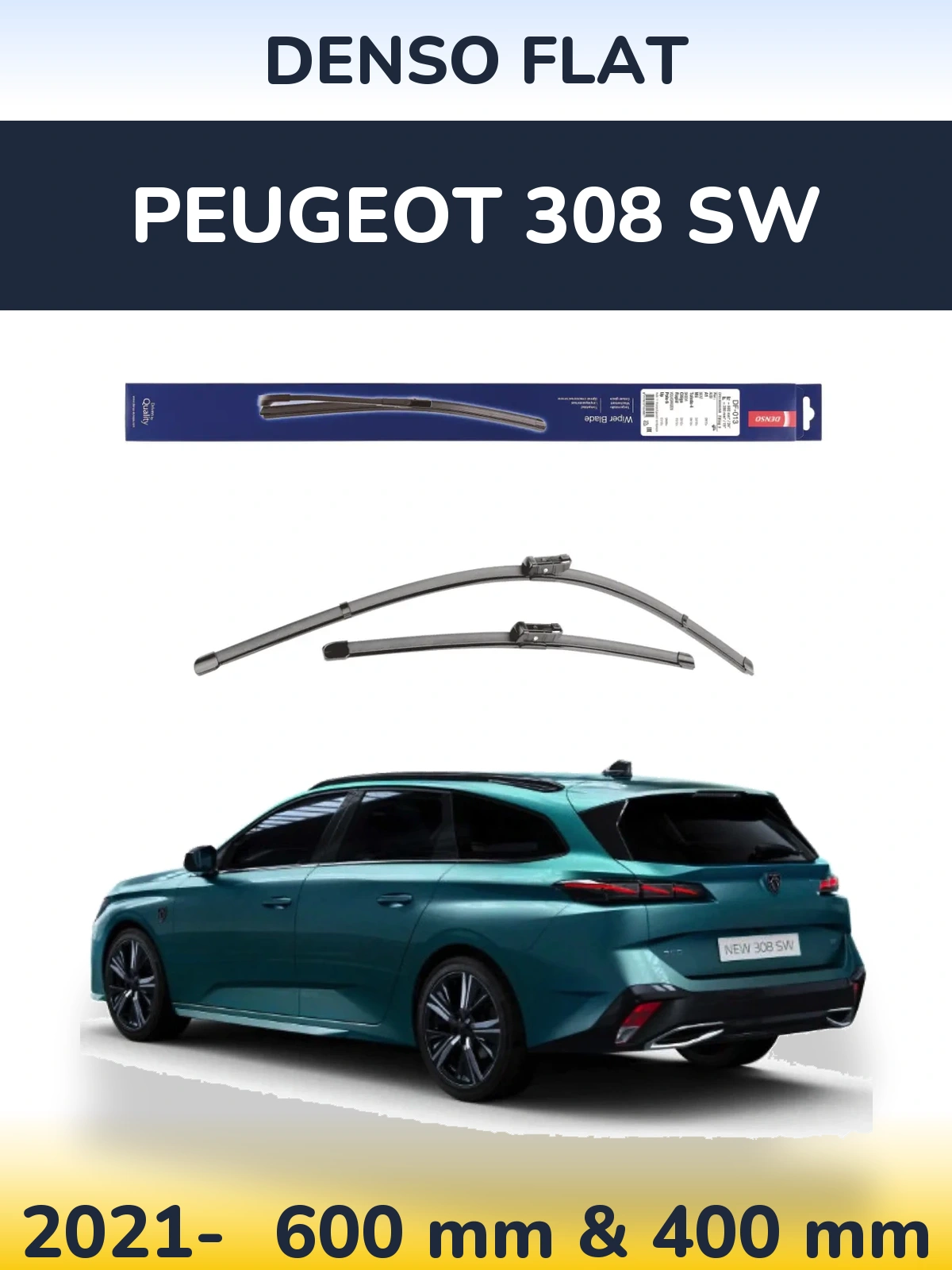 Torkarblad Denso Flat för Peugeot 308 SW