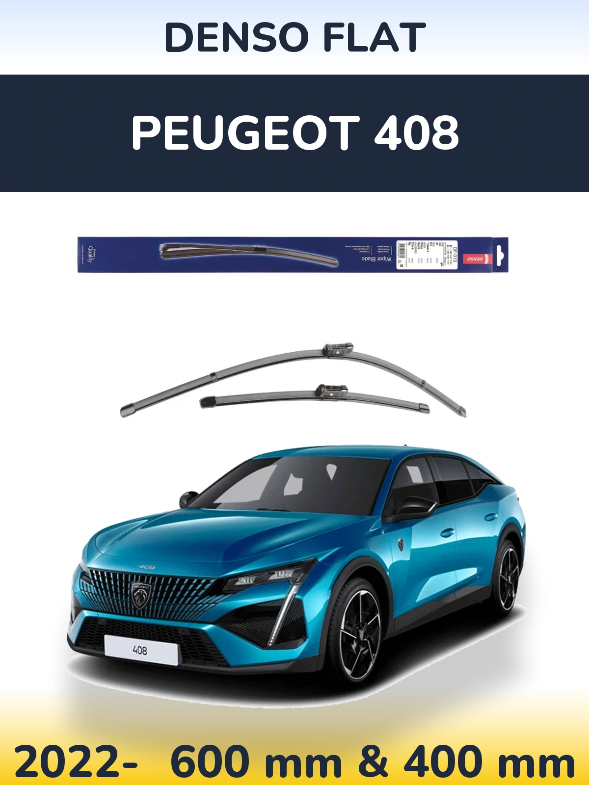 Torkarblad Denso Flat för Peugeot 408