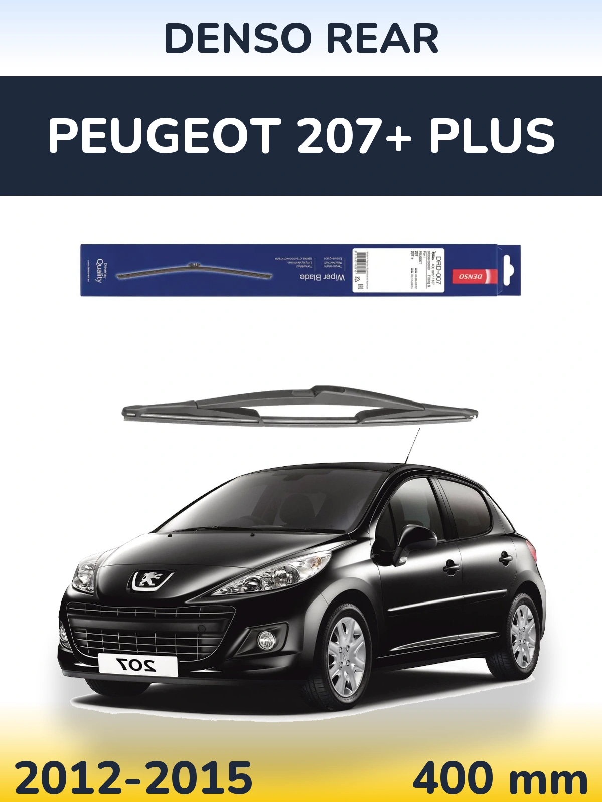 Torkarblad Denso Rear för Peugeot 207+ Plus