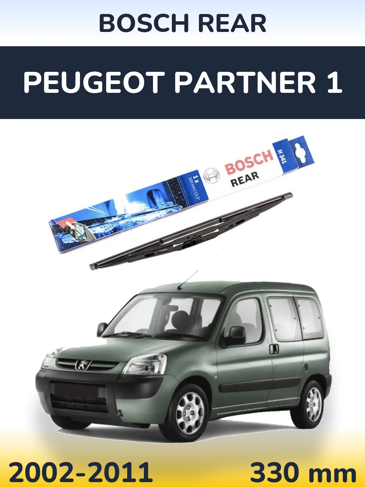 Torkarblad BOSCH Rear för Peugeot Partner 1