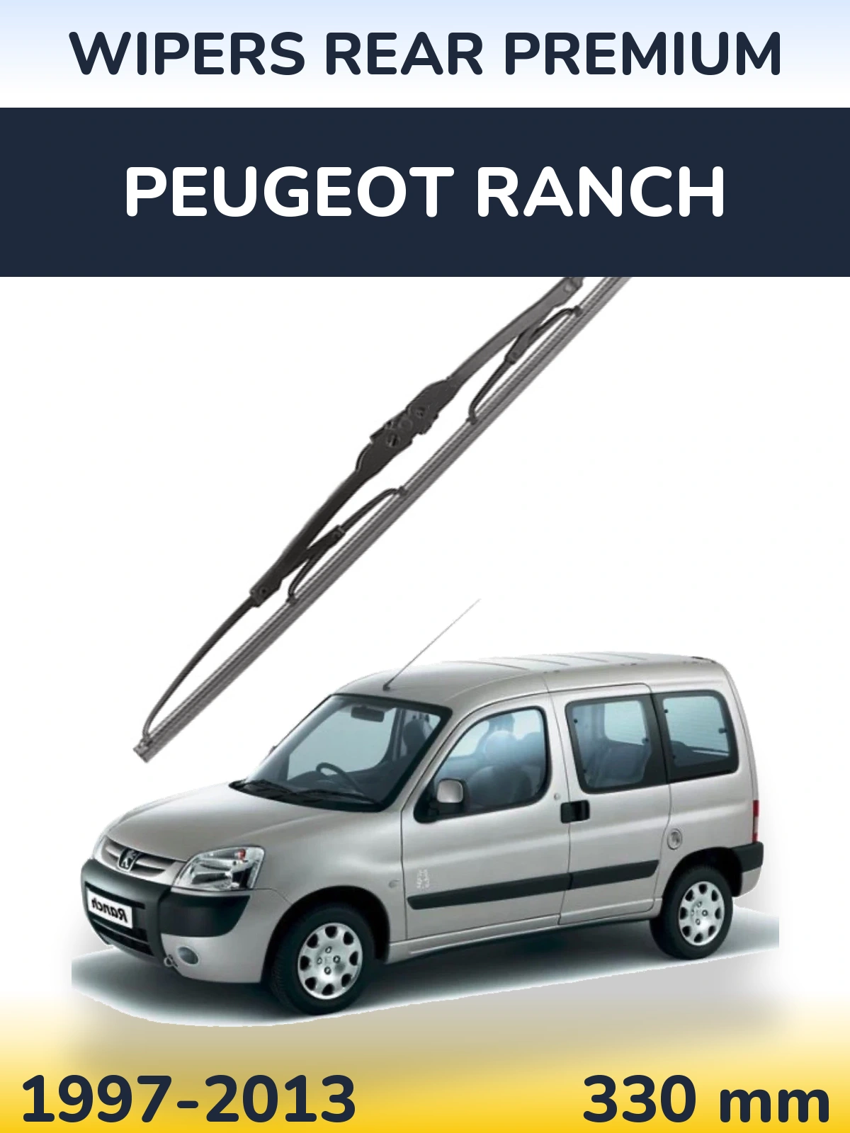 Torkarblad WIPERS REAR PREMIUM för Peugeot Ranch