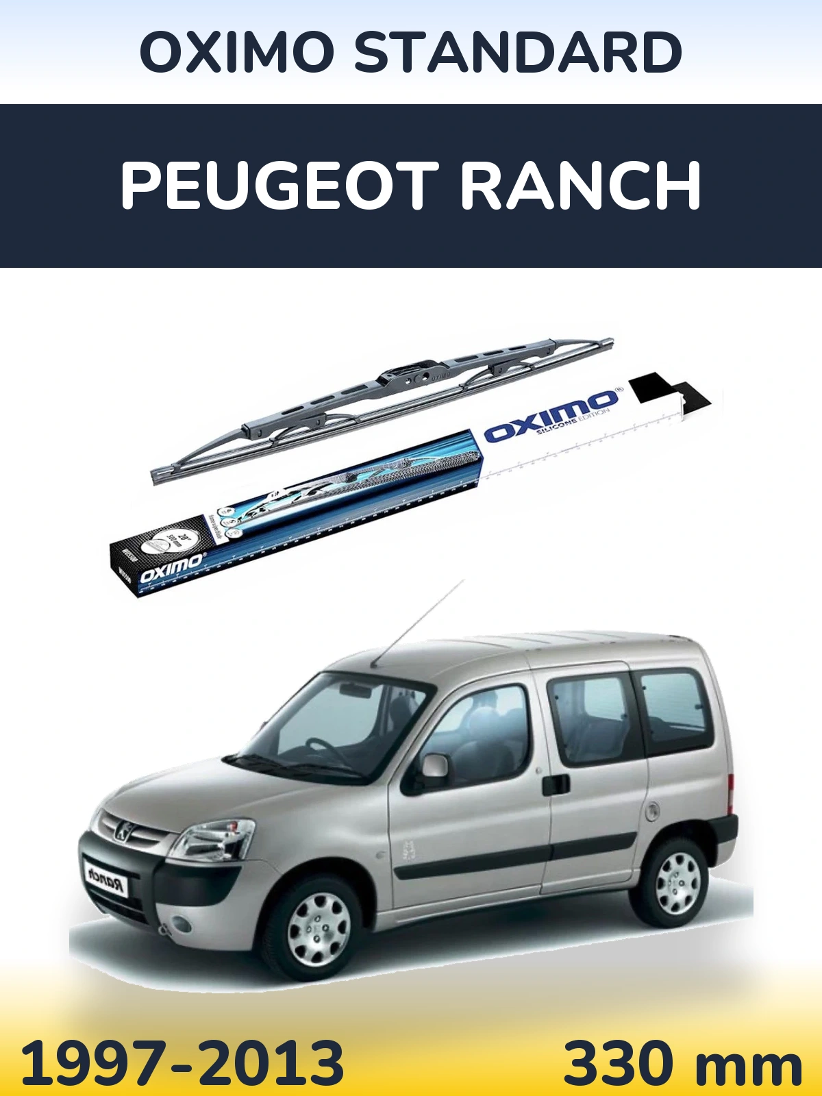 Torkarblad Oximo Standard för Peugeot Ranch