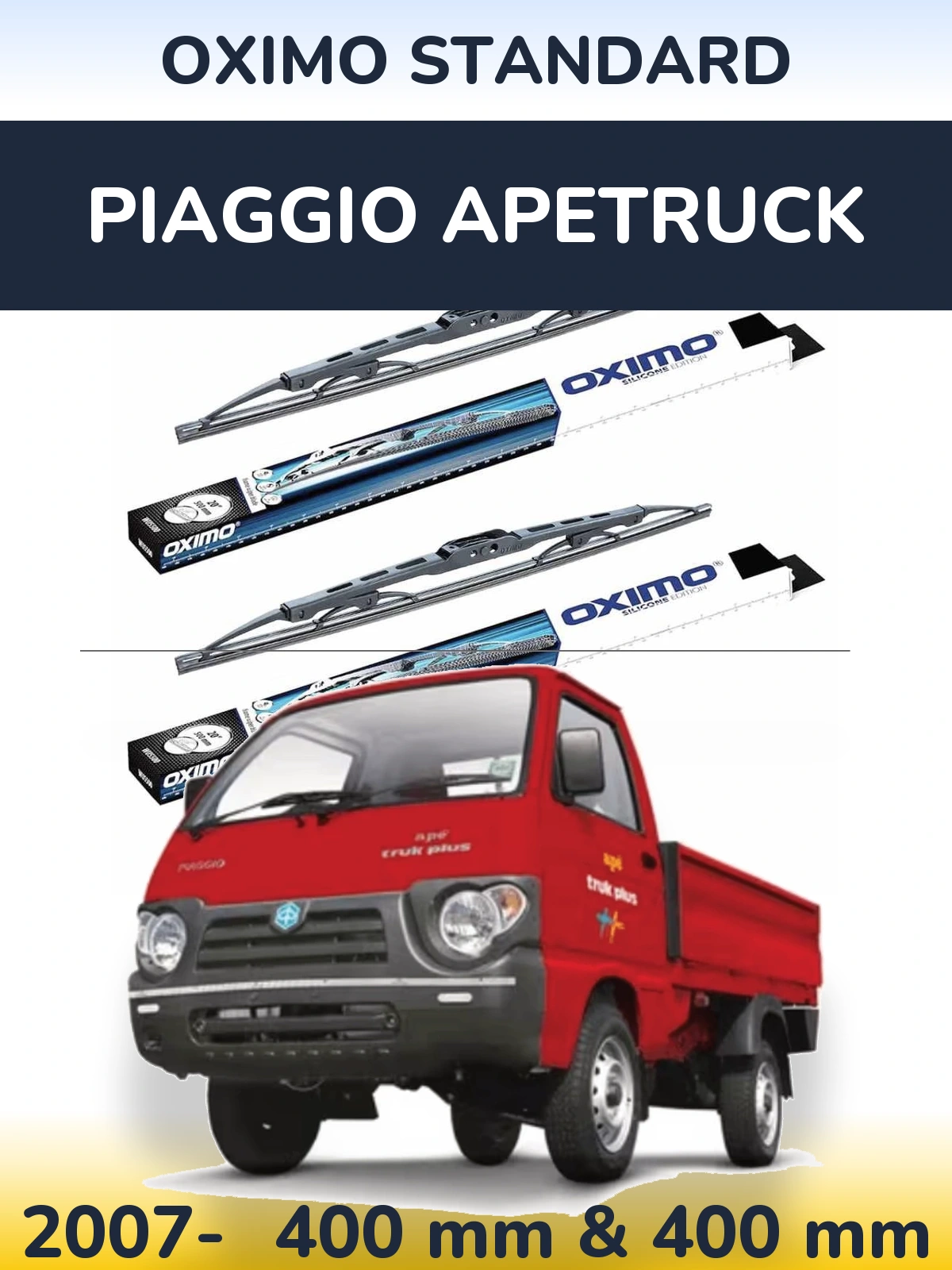 Torkarblad Oximo Standard för Piaggio Apetruck