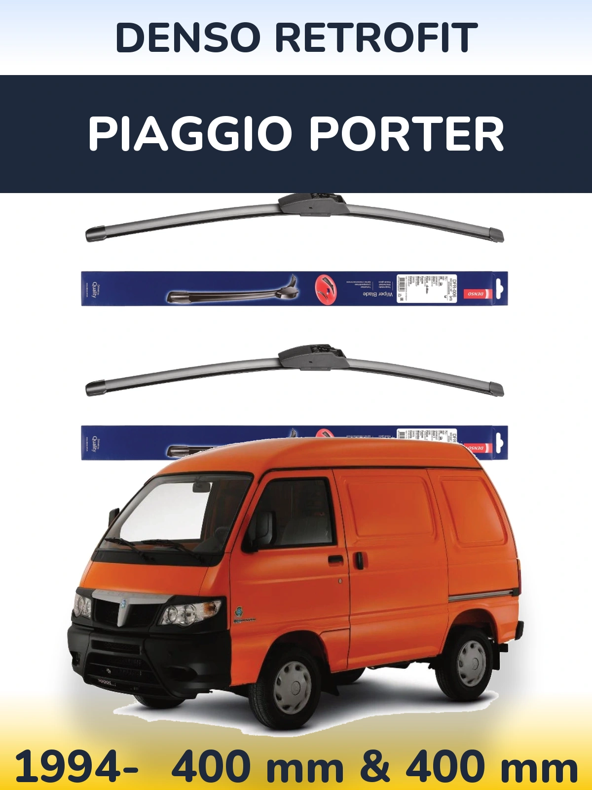 Torkarblad Denso Retrofit för Piaggio Porter