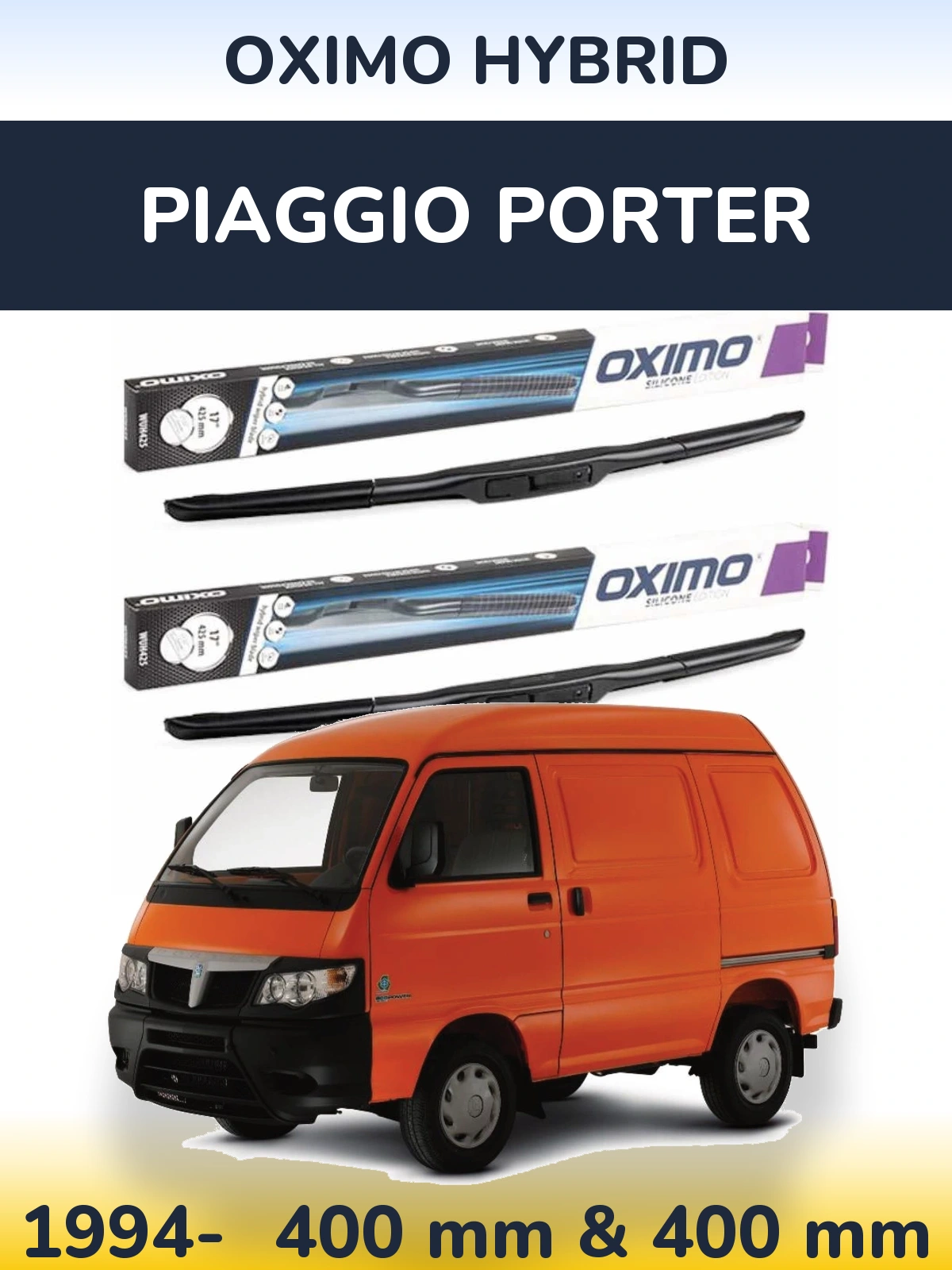 Torkarblad Oximo Hybrid för Piaggio Porter