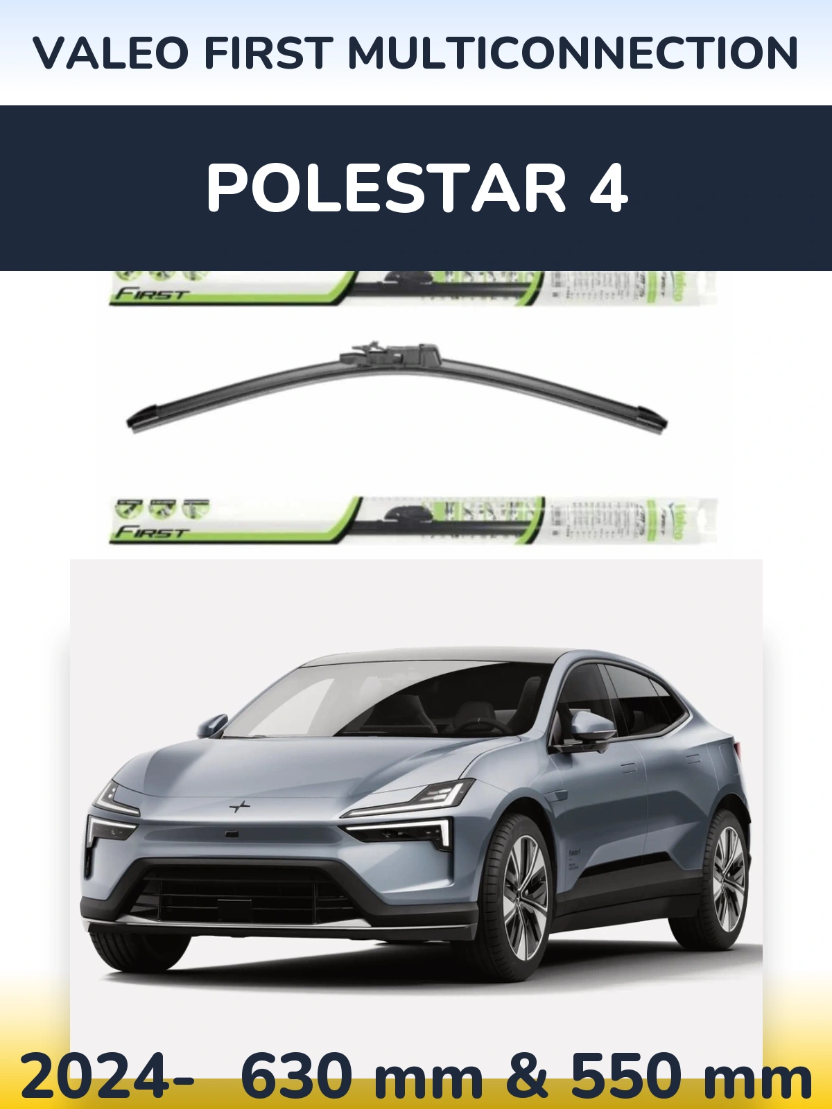 Torkarblad Valeo First MultiConnection för Polestar 4