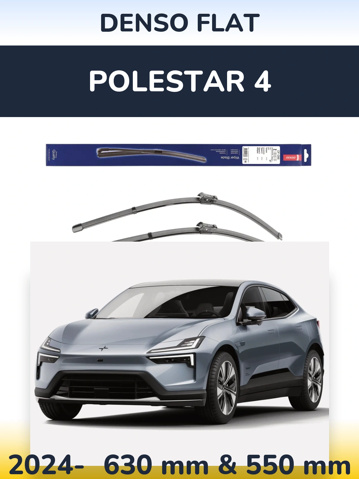 Torkarblad Denso Flat för Polestar 4