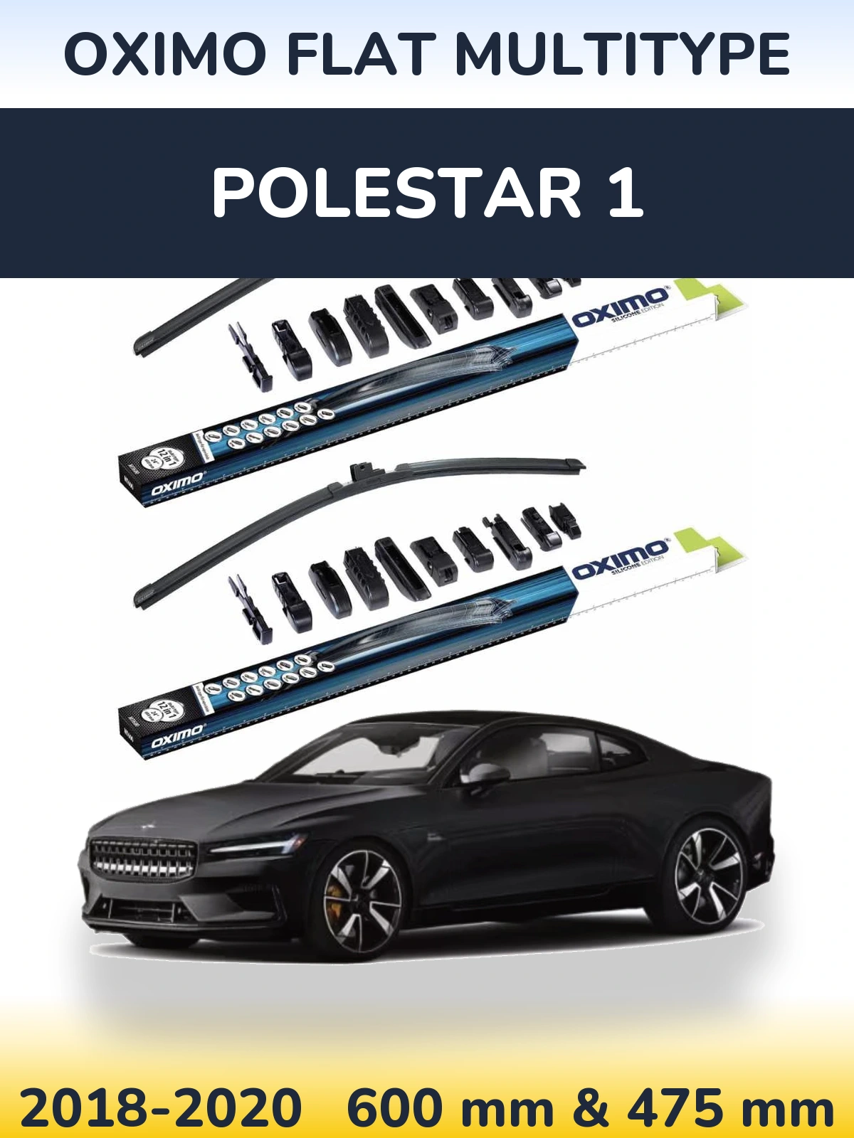 Torkarblad Oximo Flat MultiType för Polestar 1