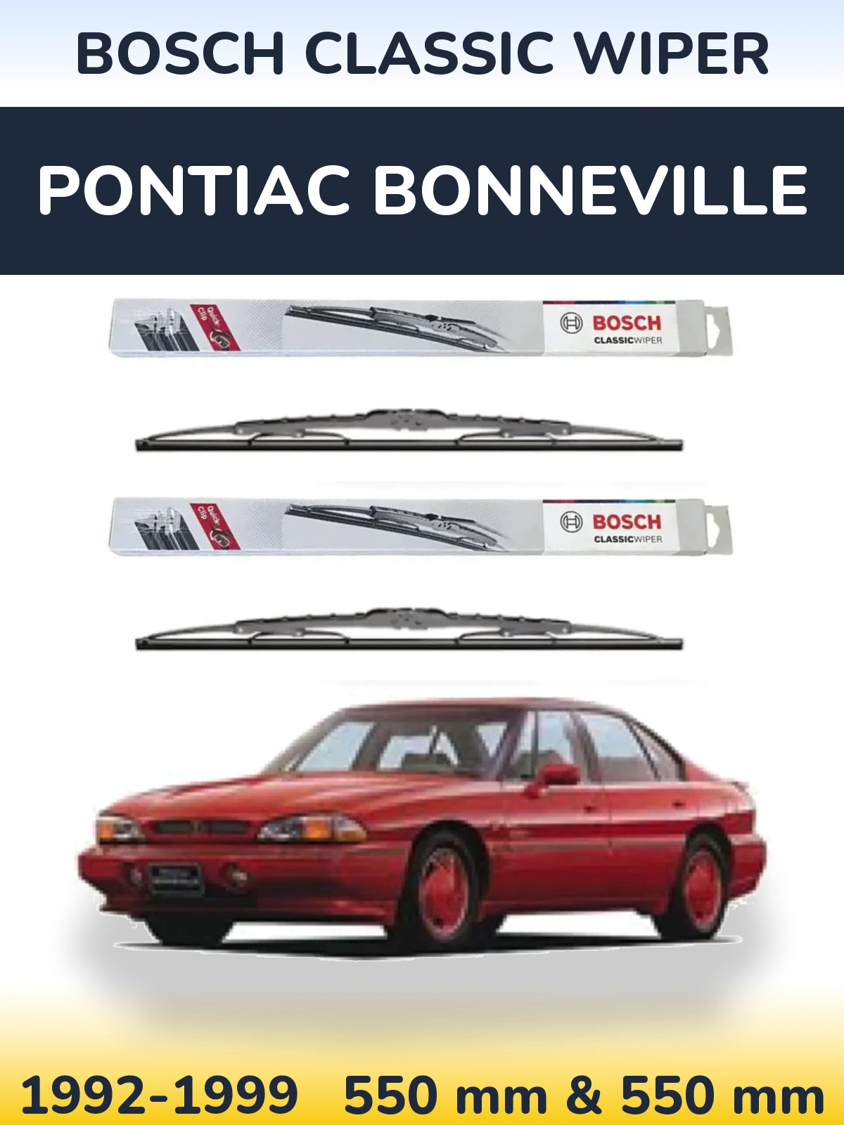 Torkarblad BOSCH Classic Wiper för Pontiac Bonneville