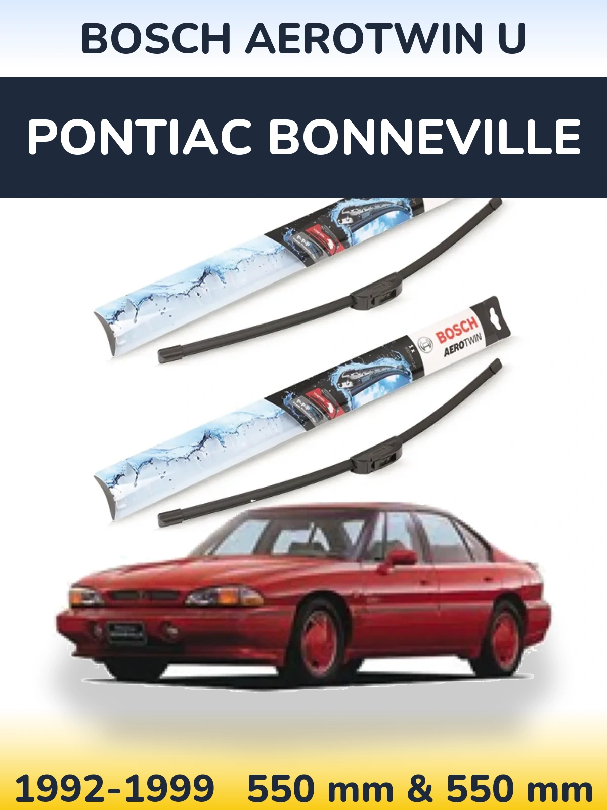 Torkarblad BOSCH AeroTwin U för Pontiac Bonneville