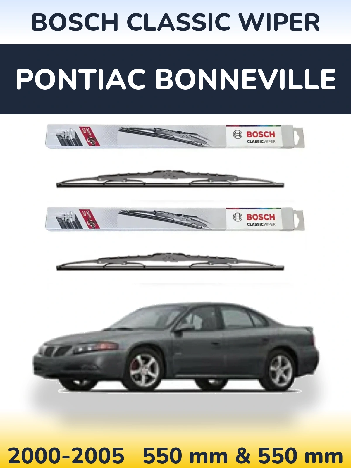 Torkarblad BOSCH Classic Wiper för Pontiac Bonneville
