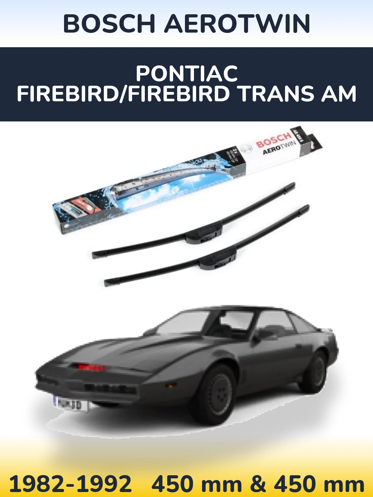 Torkarblad BOSCH AeroTwin för Pontiac Firebird/Firebird Trans Am