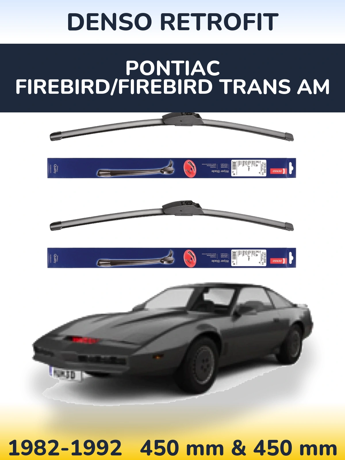 Torkarblad Denso Retrofit för Pontiac Firebird/Firebird Trans Am
