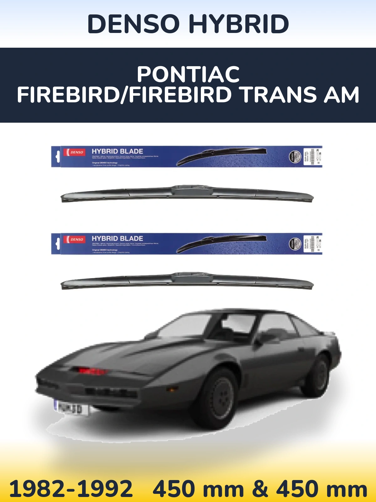 Torkarblad Denso Hybrid för Pontiac Firebird/Firebird Trans Am