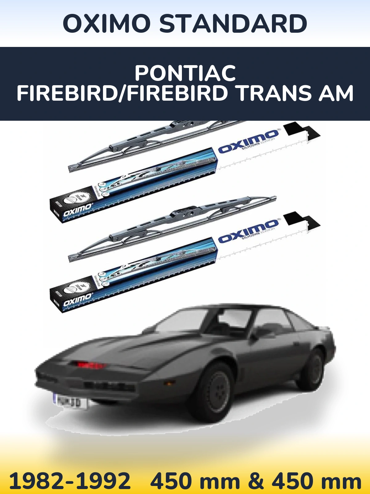 Torkarblad Oximo Standard för Pontiac Firebird/Firebird Trans Am